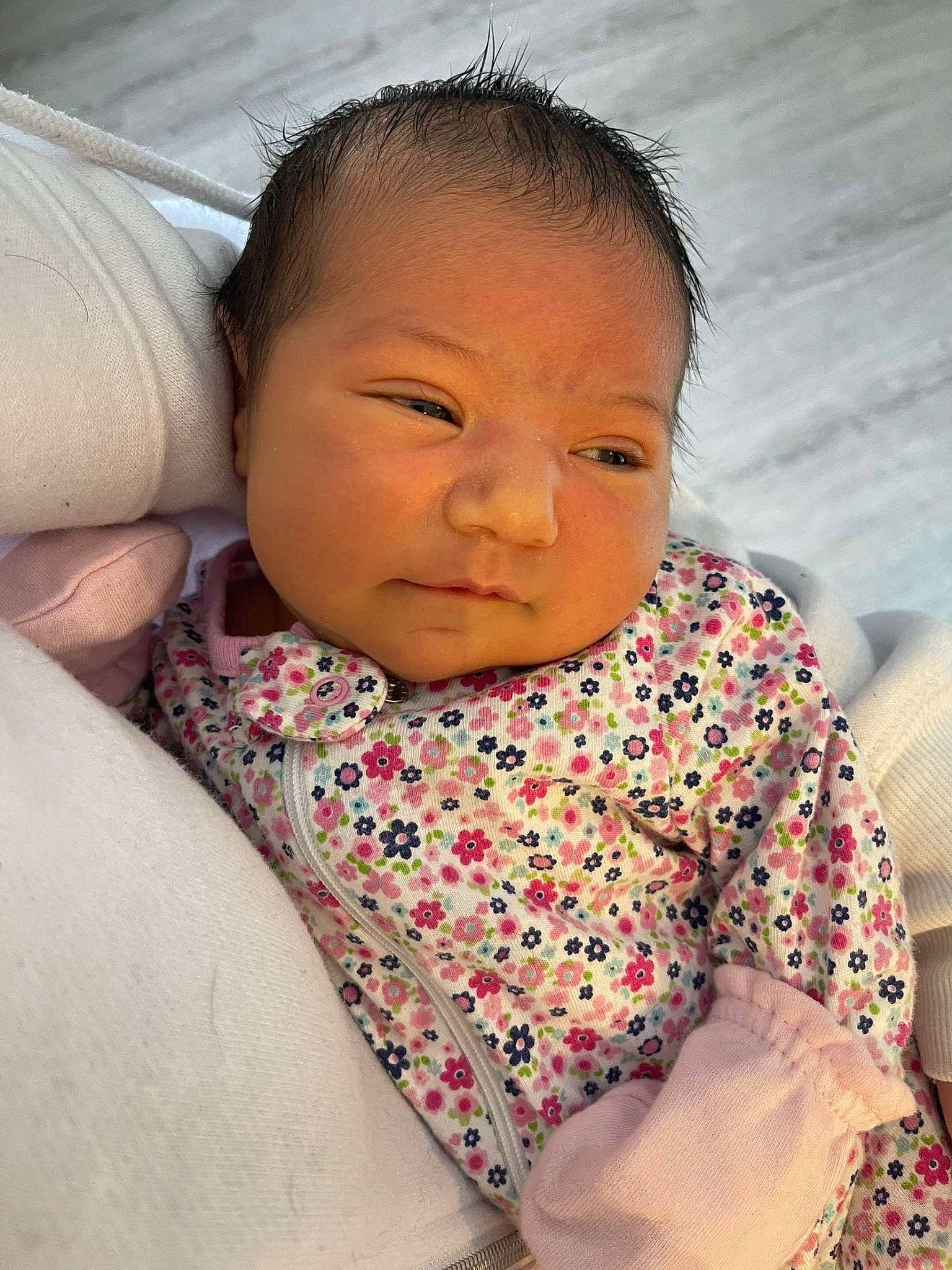 Athena Rose joined the competition — help win amazing prizes! baby, baby_toddler_clothing, cheek, chin, comfort, eye, eyebrow, eyelash, face, forehead, hair, head, iris, lip, mouth, neck, nose, person, shoulder, skin