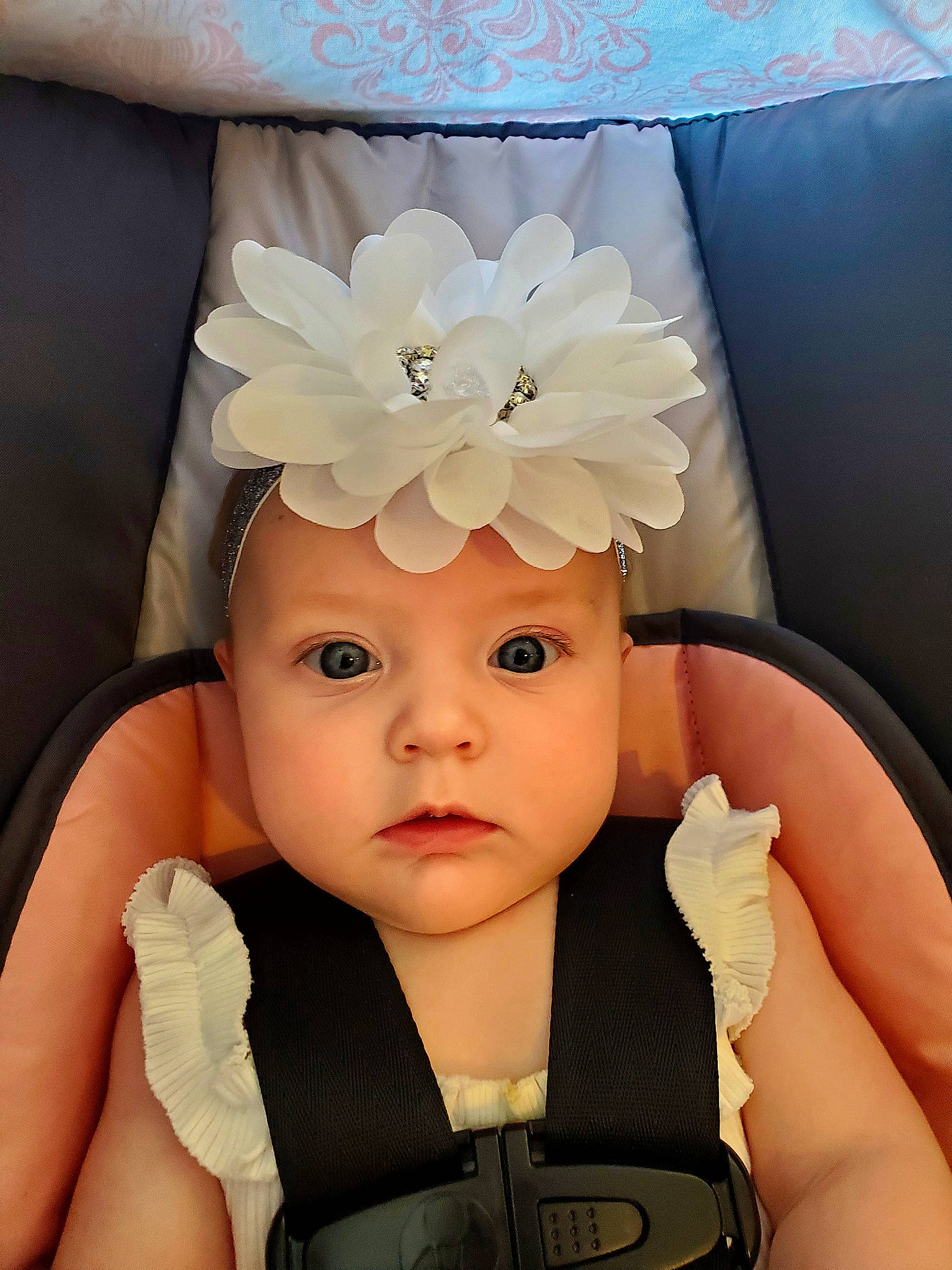 Willow joined the competition — help win amazing prizes! arm, baby, baby_toddler_clothing, cap, comfort, cool, costume_hat, eyelash, finger, hand, happy, headgear, headwear, neck, person, pink, product, skin, textile, toddler