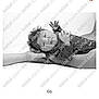 newborn, baby, infant, black_and_white, lace, headband, hand, support, portrait, studio, soft_background, cute, sleeping, child, person, baby_clothes, delicate, closeup, resting, peaceful