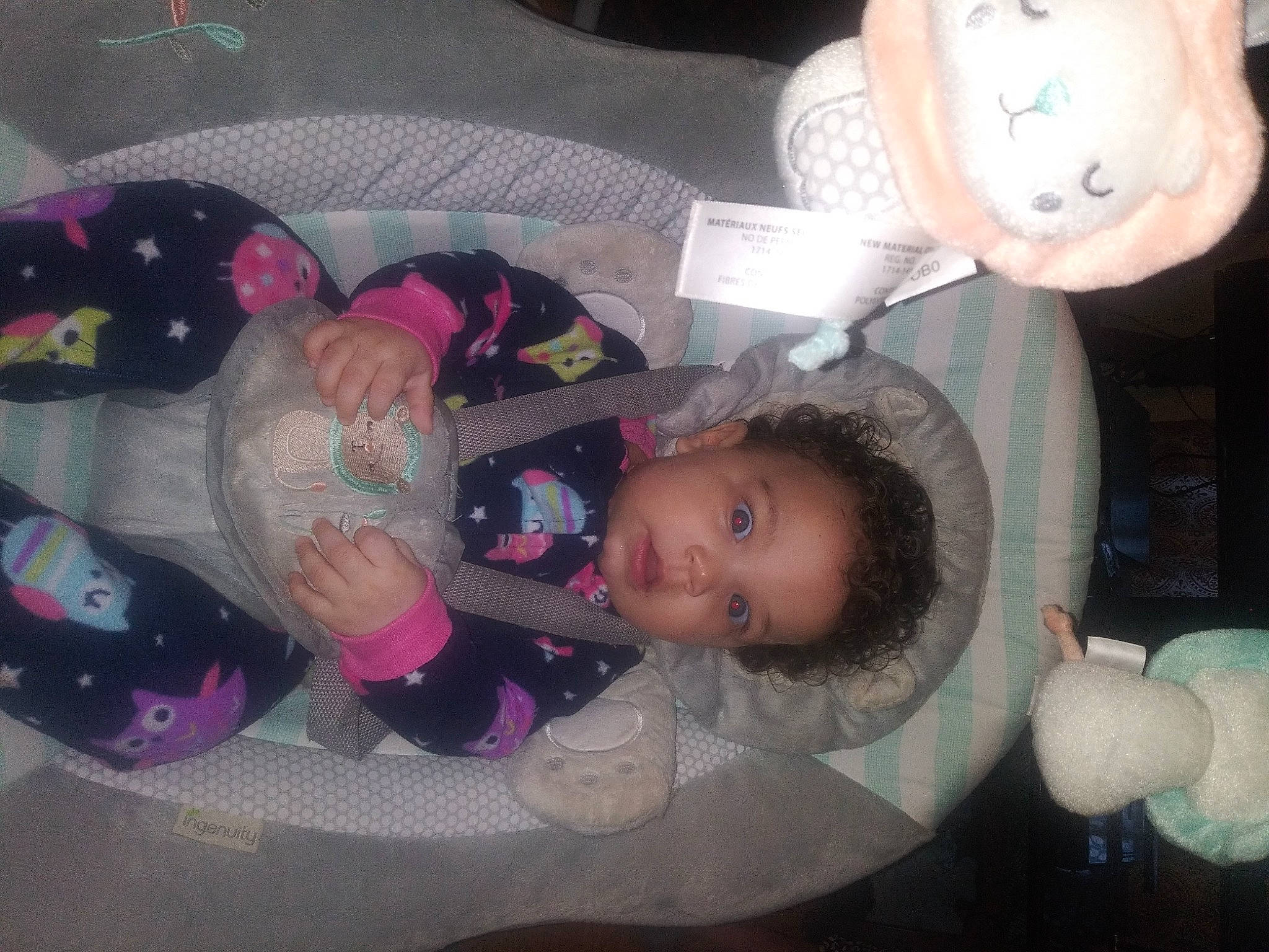 Karmen is registered to the contest to win money with this photo: arm, baby, baby_carriage, baby_products, baby_toddler_clothing, baby_toys, beauty, cheek, child, comfort, mouth, organ, person, pink, plastic, product, room, textile, toddler, toy