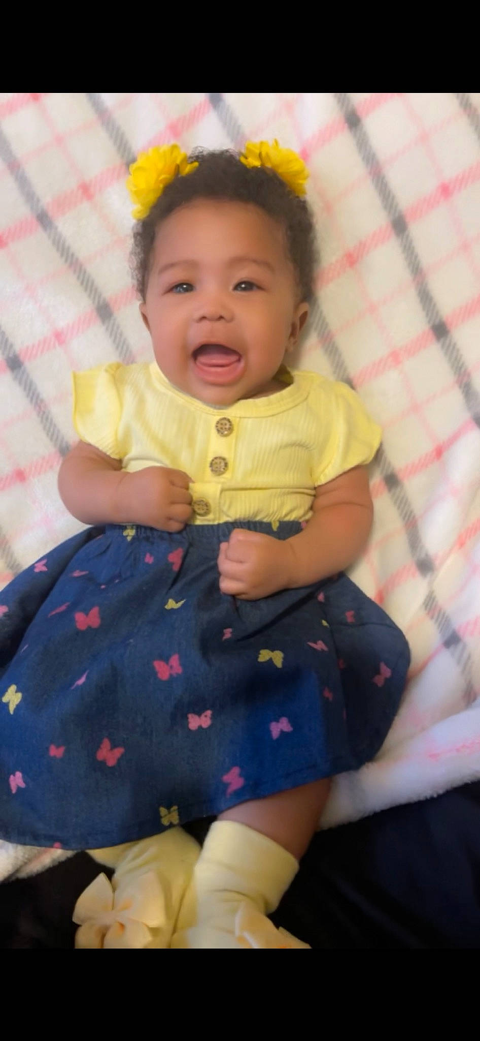 Zacaria joined the competition — help win amazing prizes! baby_toddler_clothing, cheek, clothing, dress, face, finger, hand, happy, head, human_body, organ, person, pink, purple, skin, sleeve, smile, standing, textile, toddler