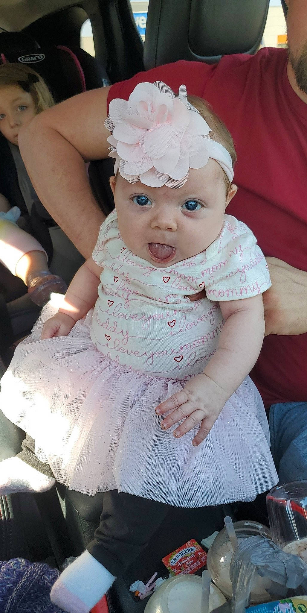 Paisley joined the competition — help win amazing prizes! baby, child, hair_accessory, headband, headgear, headpiece, person, pink, toddler