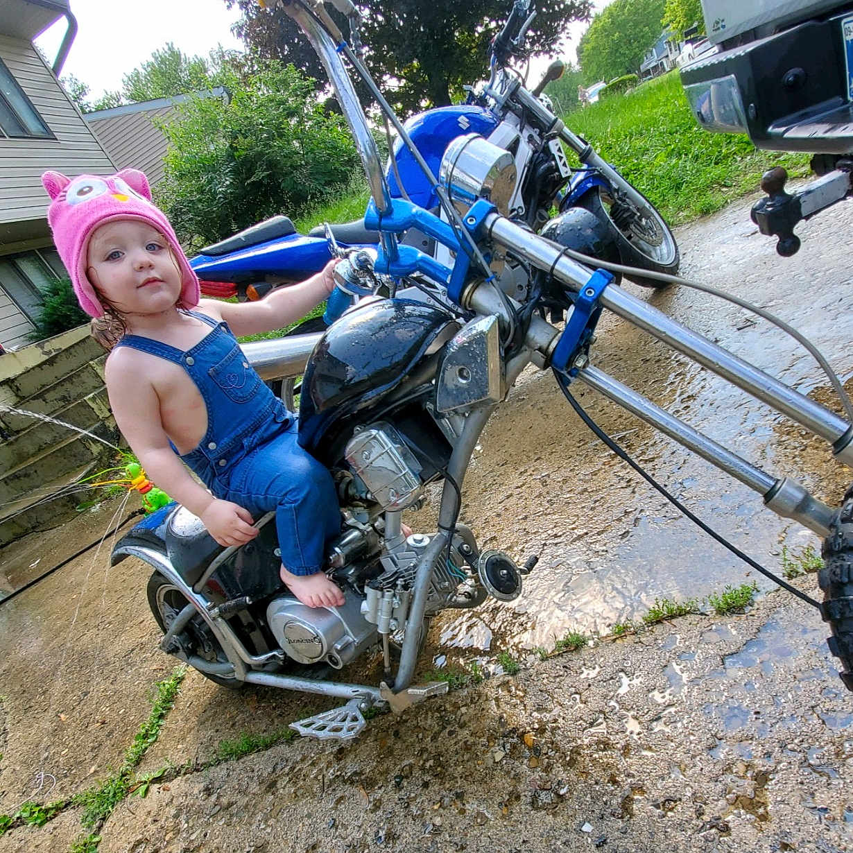 Kaydence joined the competition — help win amazing prizes! adventure, auto_part, automotive_tire, automotive_wheel_system, motorcycle, off_roading, person, recreation, soil, spoke, tire, vehicle, wheel