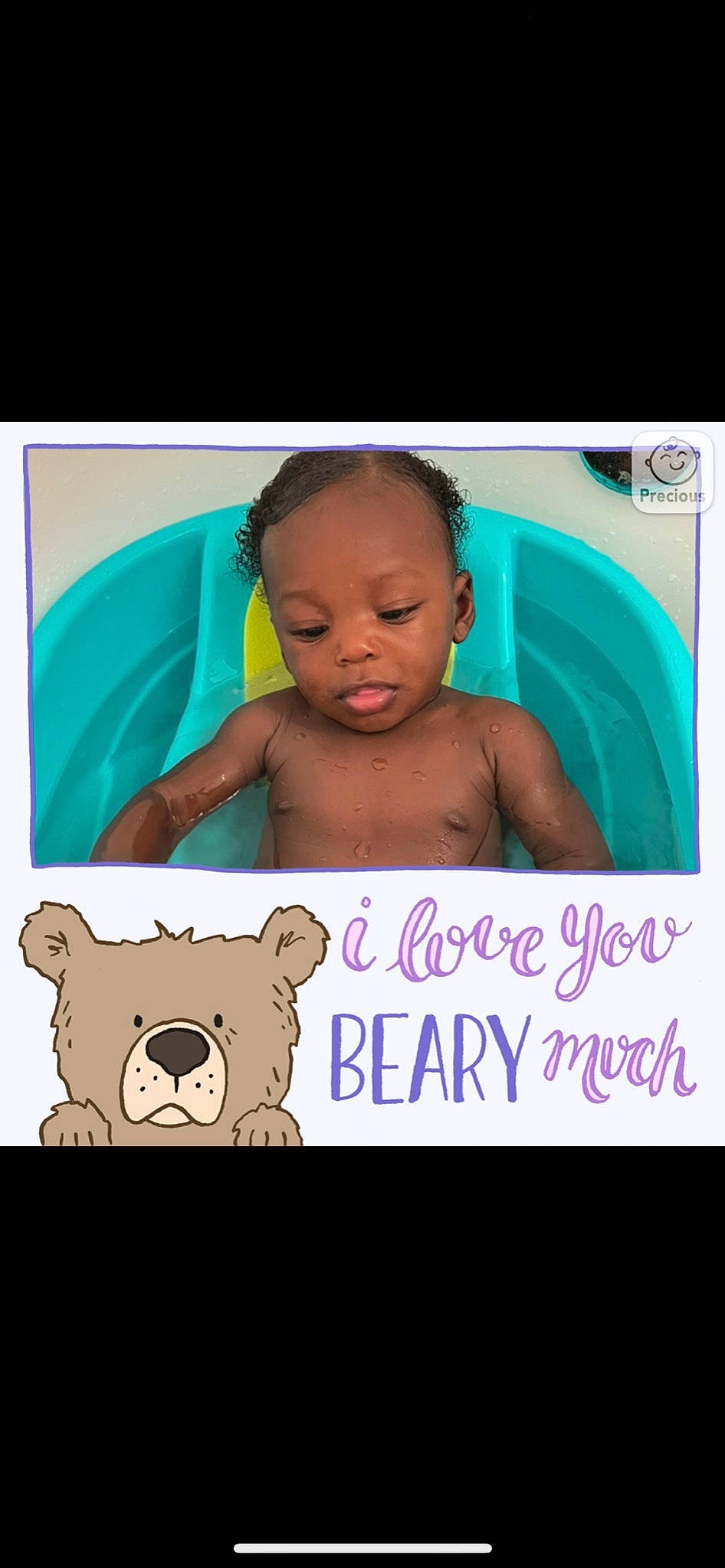 Dior is registered to the contest to win money with this photo: baby, baby_products, baby_toddler_clothing, bathing, cheek, child, design, eyelash, face, facial_expression, font, happy, magenta, organ, person, photo_caption, pink, product, skin, t_shirt