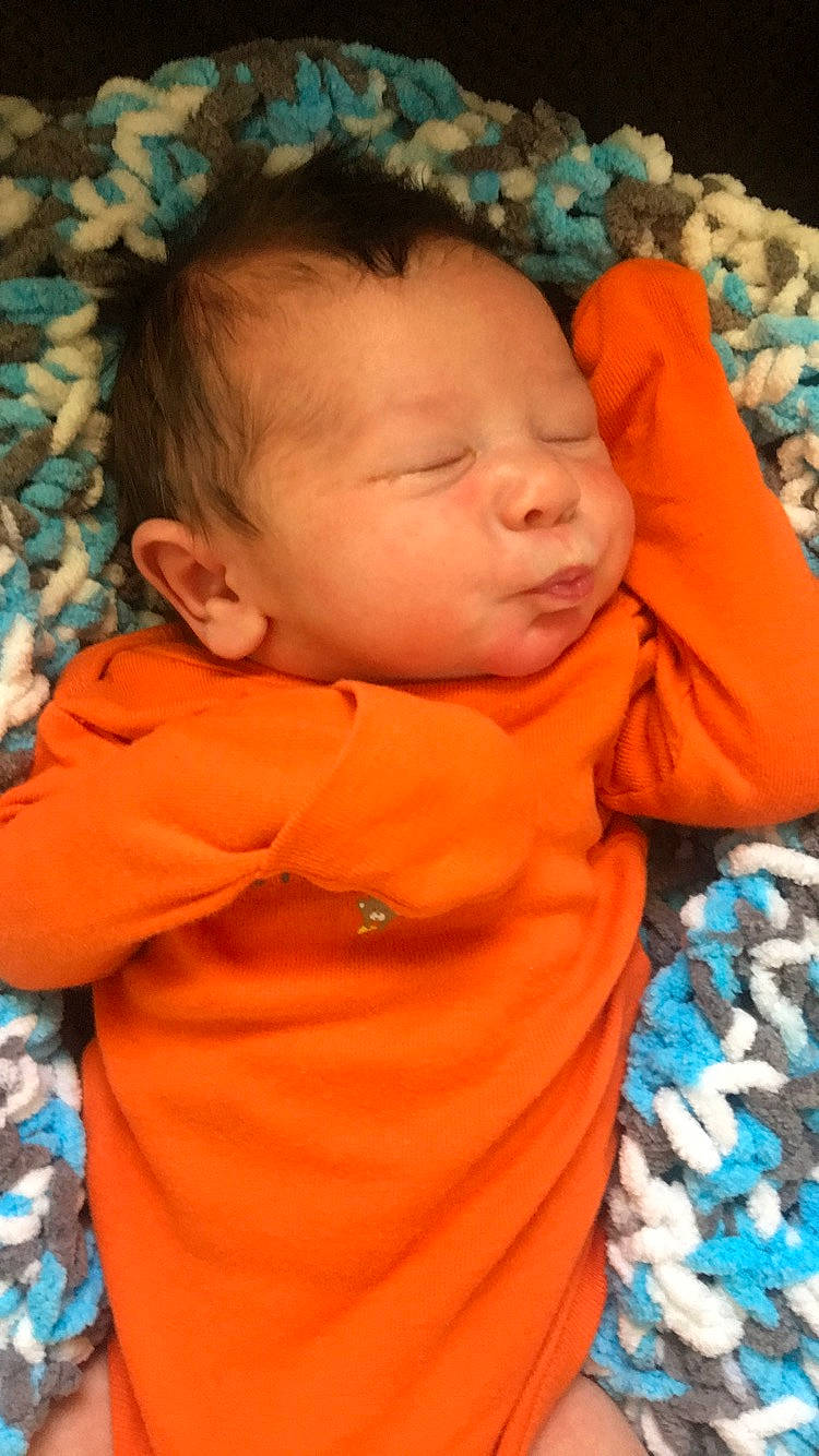 Giovani joined the competition — help win amazing prizes! baby, cheek, child, face, nose, orange, person, sleep, smile, toddler