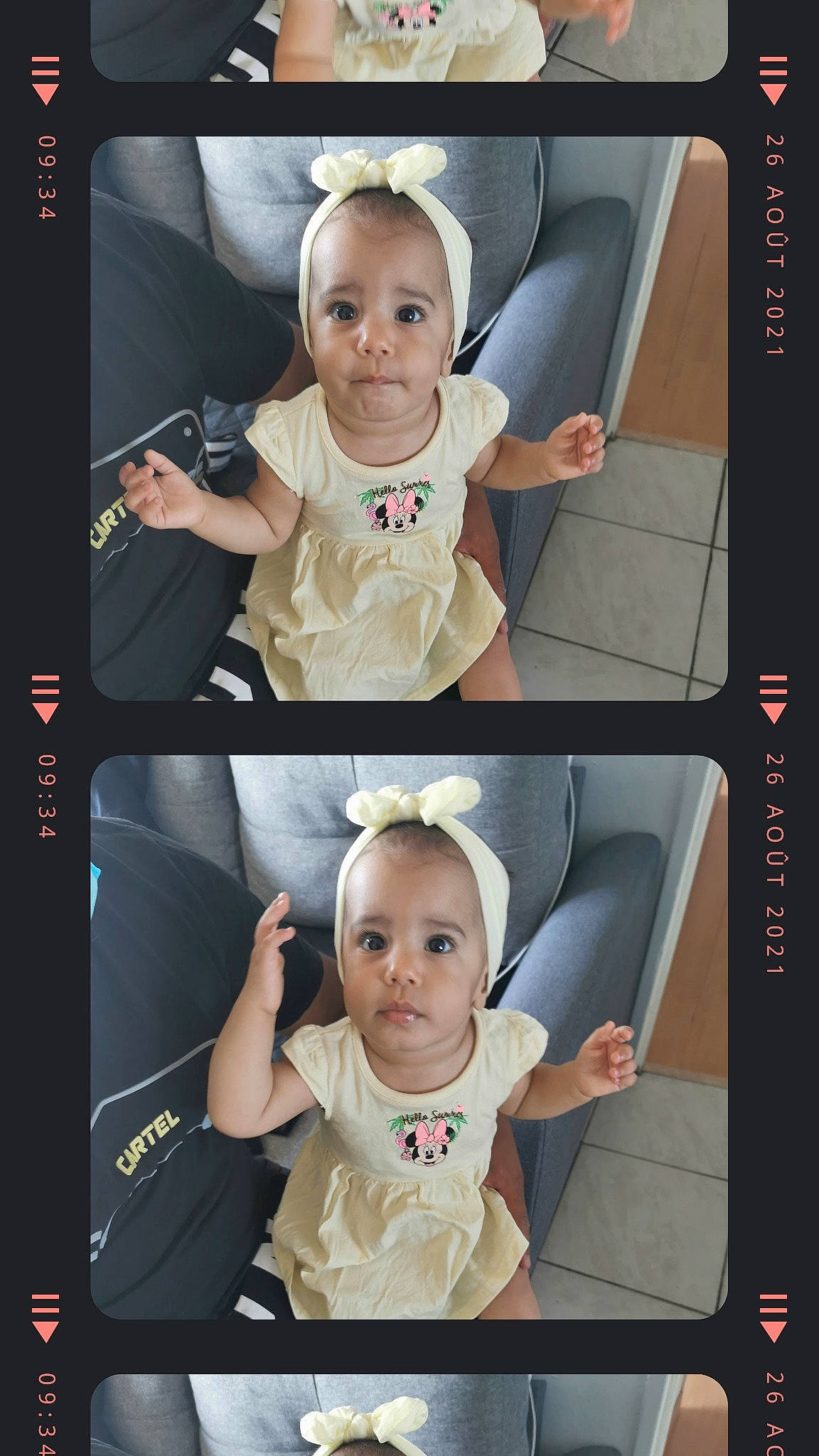 Asma participe au concours pour gagner de l'argent avec cette photo : arm, baby_toddler_clothing, cheek, chin, eyebrow, eyelash, facial_expression, flash_photography, gesture, hairstyle, hand, head, mouth, nose, organ, person, photograph, product, skin, sleeve