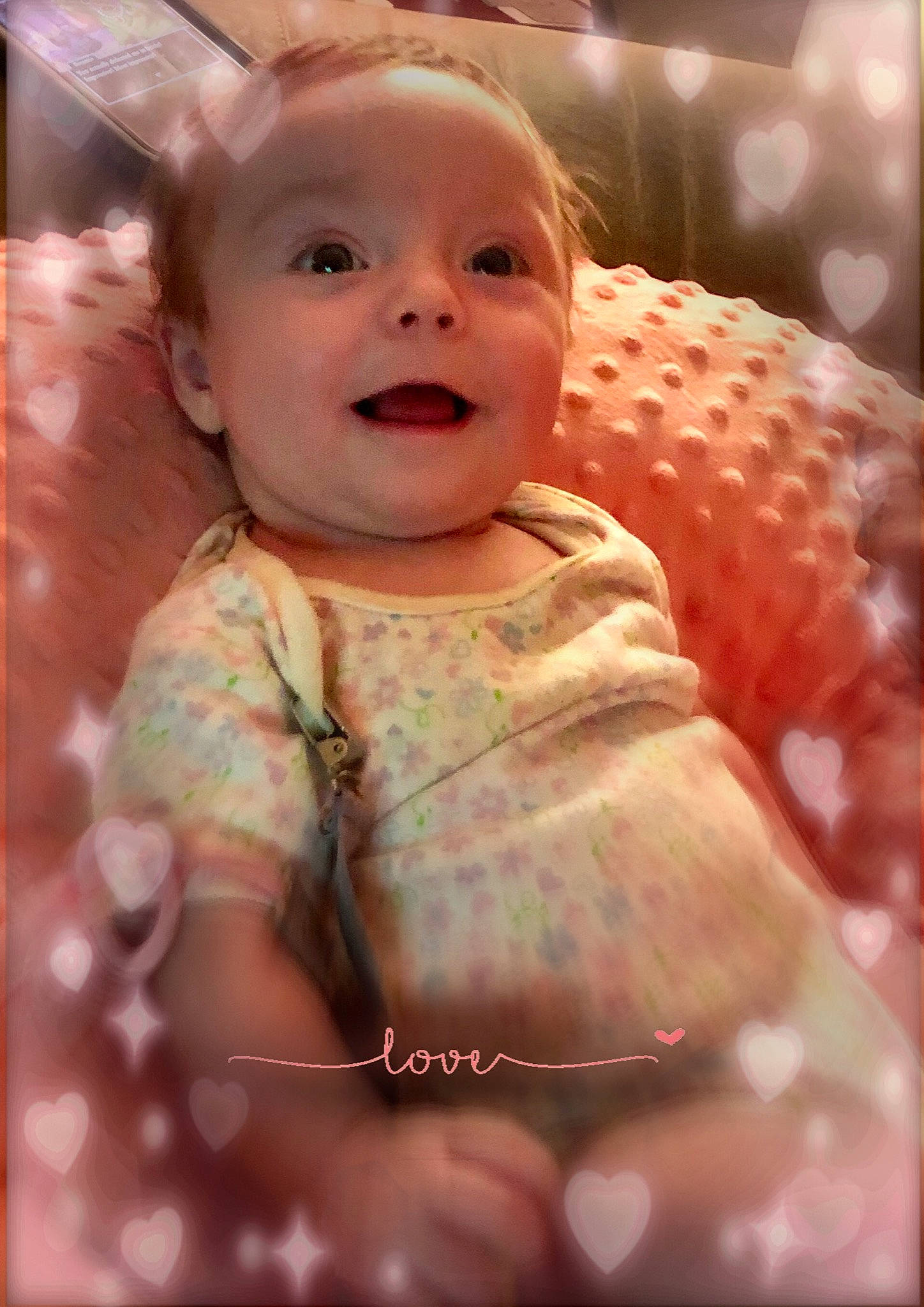 Jocyne joined the competition — help win amazing prizes! baby, baby_laughing, baby_toddler_clothing, cheek, chin, eye, face, fun, happy, head, iris, lip, mouth, nose, person, pink, skin, sleeve, smile, textile