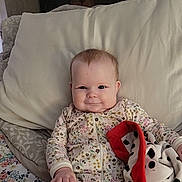 Adalynn is registered to the contest to win money with this photo: baby, blanket, bodypart, computerhardware, couch, cushion, doll, electronics, face, finger, furniture, hand, hardware, head, homedecor, monitor, person, photography, screen, toy