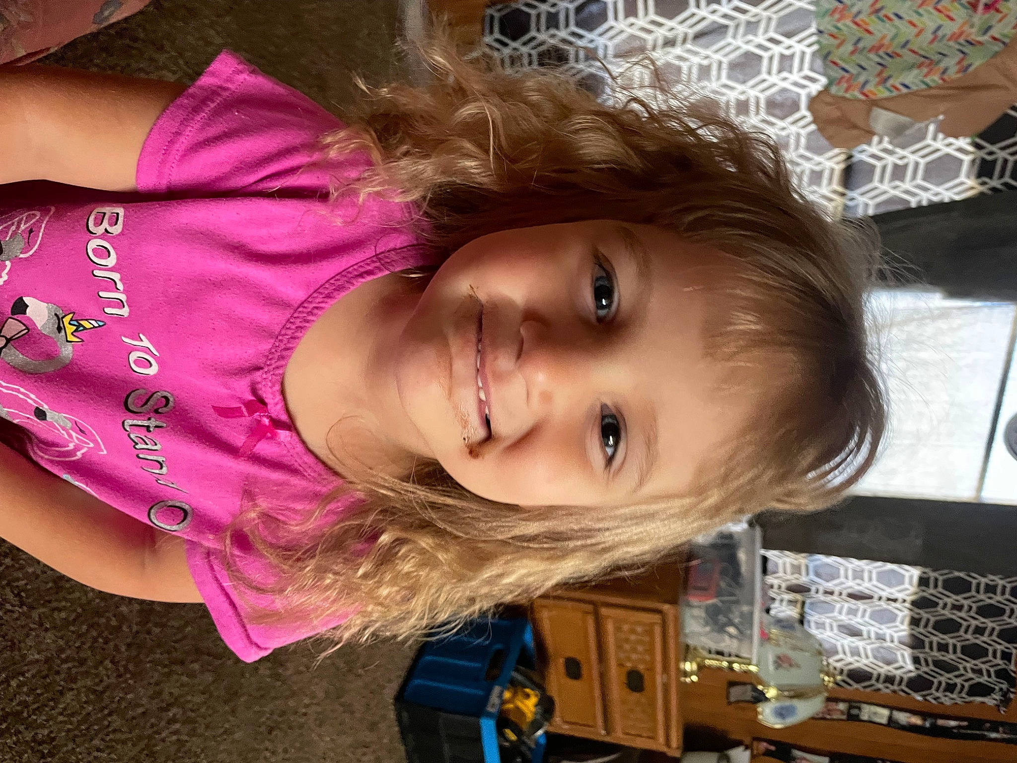 Jamilah Ryatt joined the competition — help win amazing prizes! bangs, brown_hair, cheek, child, eyelash, face, fun, hair_coloring, happy, iris, joy, lip, magenta, mouth, nose, pattern, person, portrait_photography, room, skin