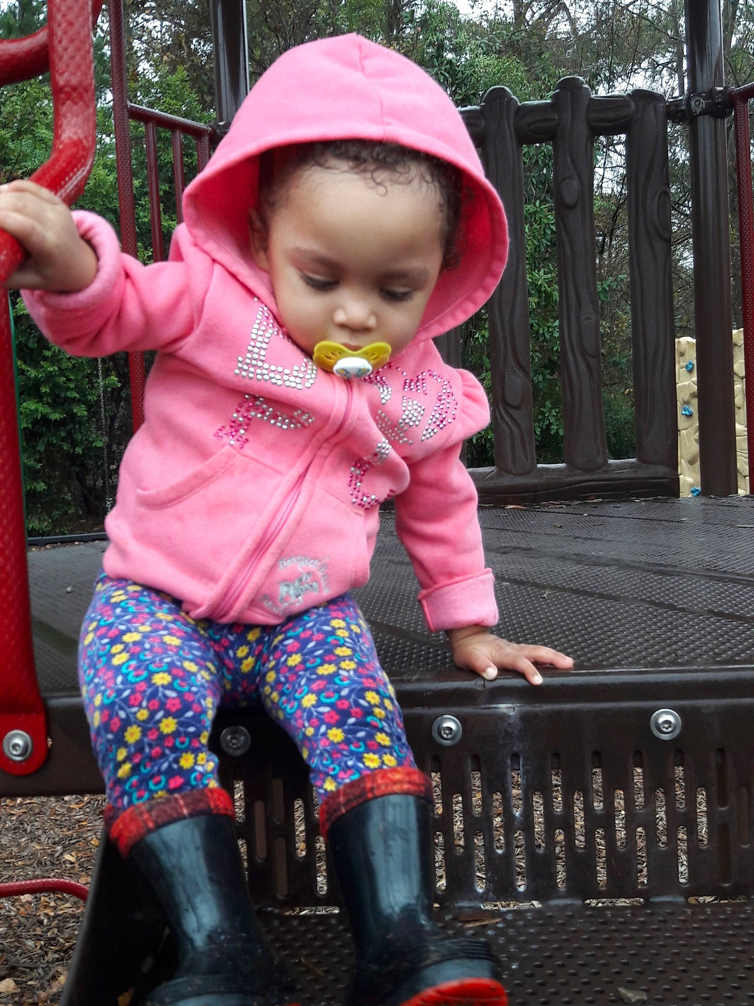 Ariyannah joined the competition — help win amazing prizes! child, fun, girl, magenta, person, pink, play, public_space, recreation, red, toddler, toy