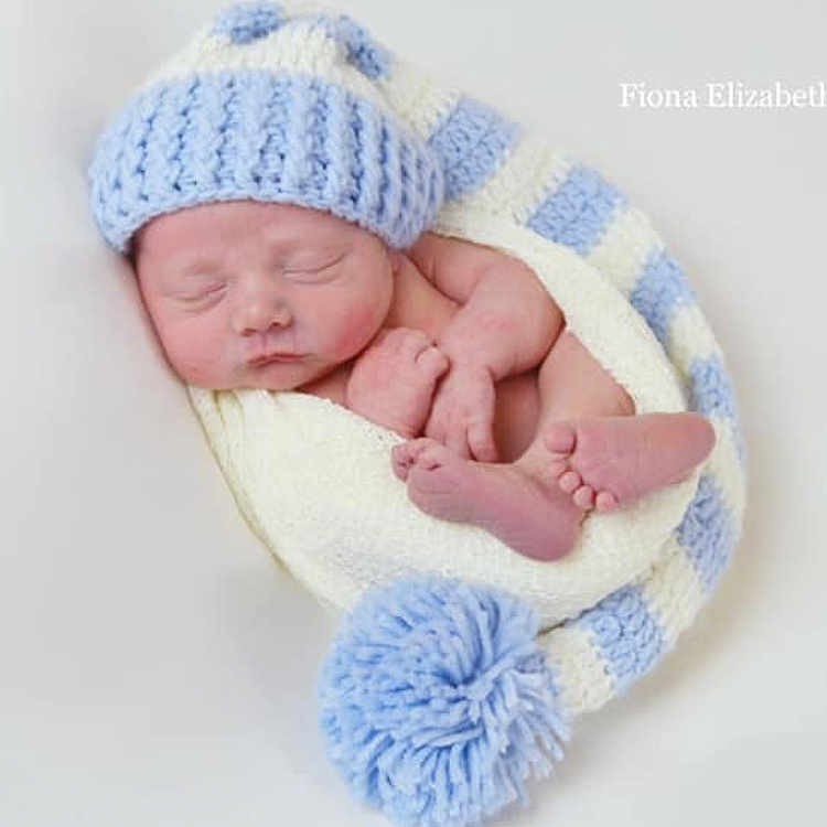 Hartley joined the competition — help win amazing prizes! baby, baby_products, baby_sleeping, baby_toddler_clothing, beanie, blue, bonnet, cap, child, crochet, headgear, headwear, knit_cap, knitting, nap, pattern, person, product, sleep, textile