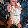 Mark joined the competition — help win amazing prizes! baby, infant, onesie, blanket, plaid, bunny, text, clothing, newborn, person, cute, lying_down, white, blue, pattern, soft, sleepwear, sock, indoor, child