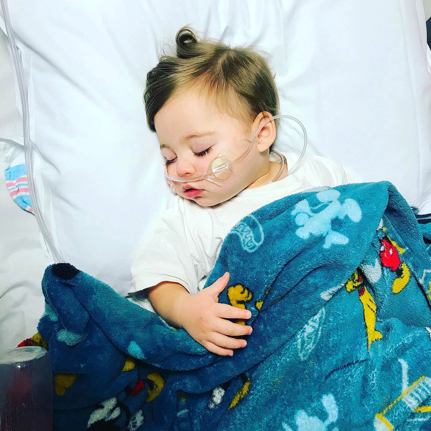 Jaxon joined the competition — help win amazing prizes! baby, bedding, bedtime, blanket, cheek, child, ear, furniture, linens, nap, nose, person, plant, play, skin, sleep, textile, toddler