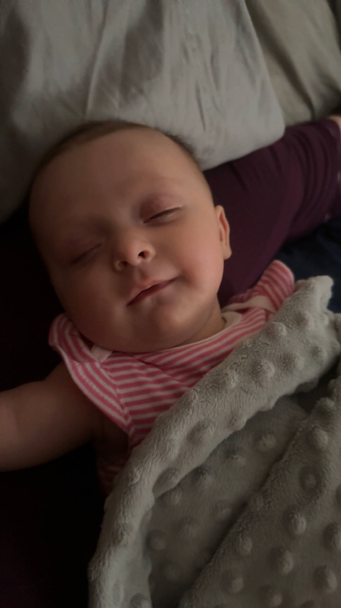 Morgan joined the competition — help win amazing prizes! baby, baby_toddler_clothing, cheek, child, comfort, eye, eyebrow, finger, happy, iris, linens, lip, mouth, nose, pattern, person, sitting, skin, sleeve, smile