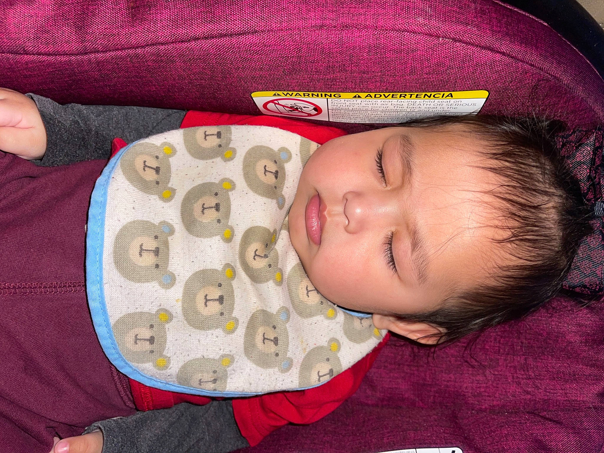 Skye is registered to the contest to win money with this photo: baby, baby_sleeping, baby_toddler_clothing, cheek, child, chin, comfort, eye, eyebrow, facial_expression, head, iris, mouth, nose, pattern, person, product, skin, sleeve, textile