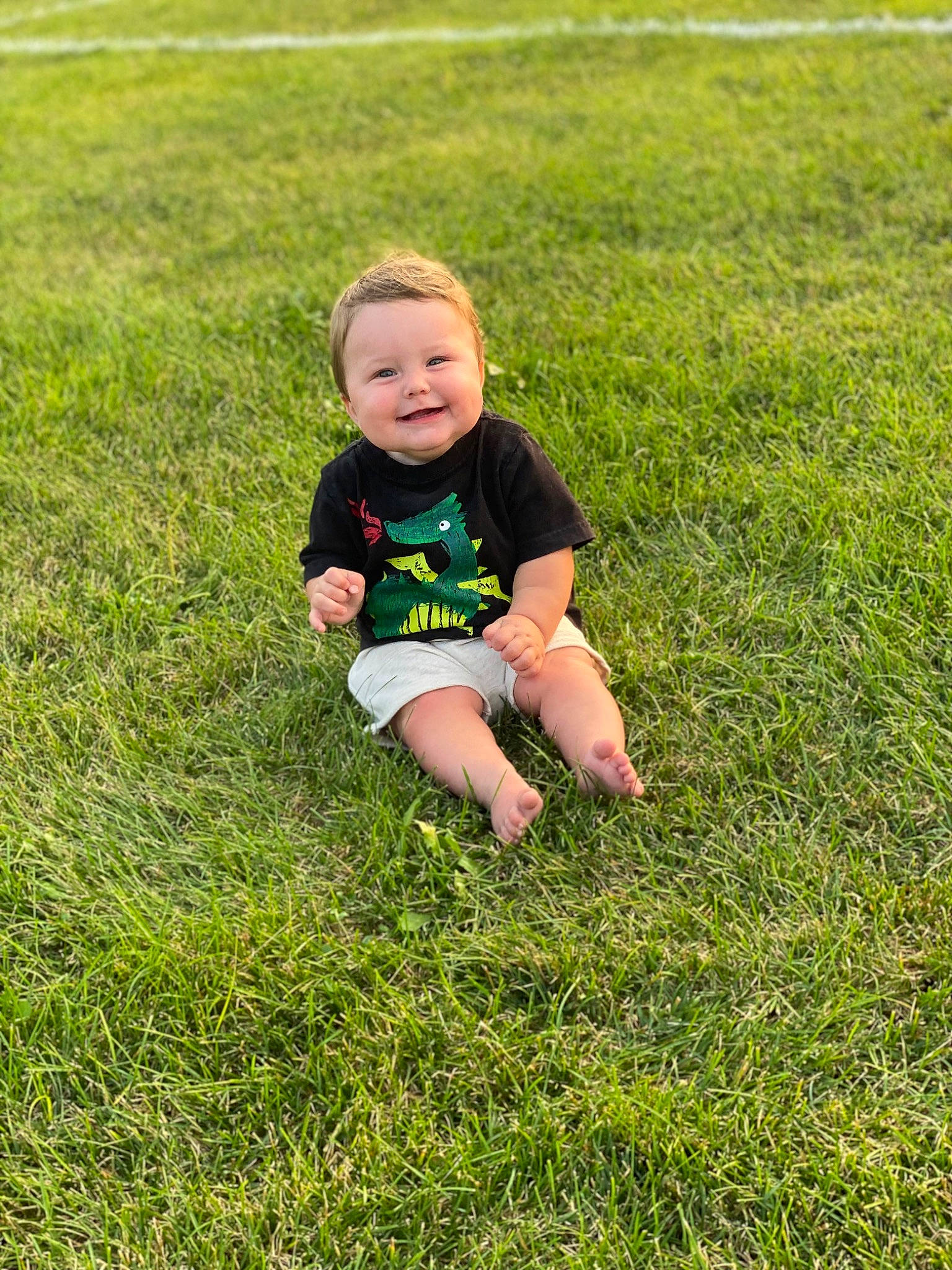 Dax joined the competition — help win amazing prizes! baby, baby_toddler_clothing, grass, grass_family, grassland, groundcover, happy, joy, lawn, leg, leisure, meadow, natural_environment, people_in_nature, person, plant, prairie, recreation, shorts, smile