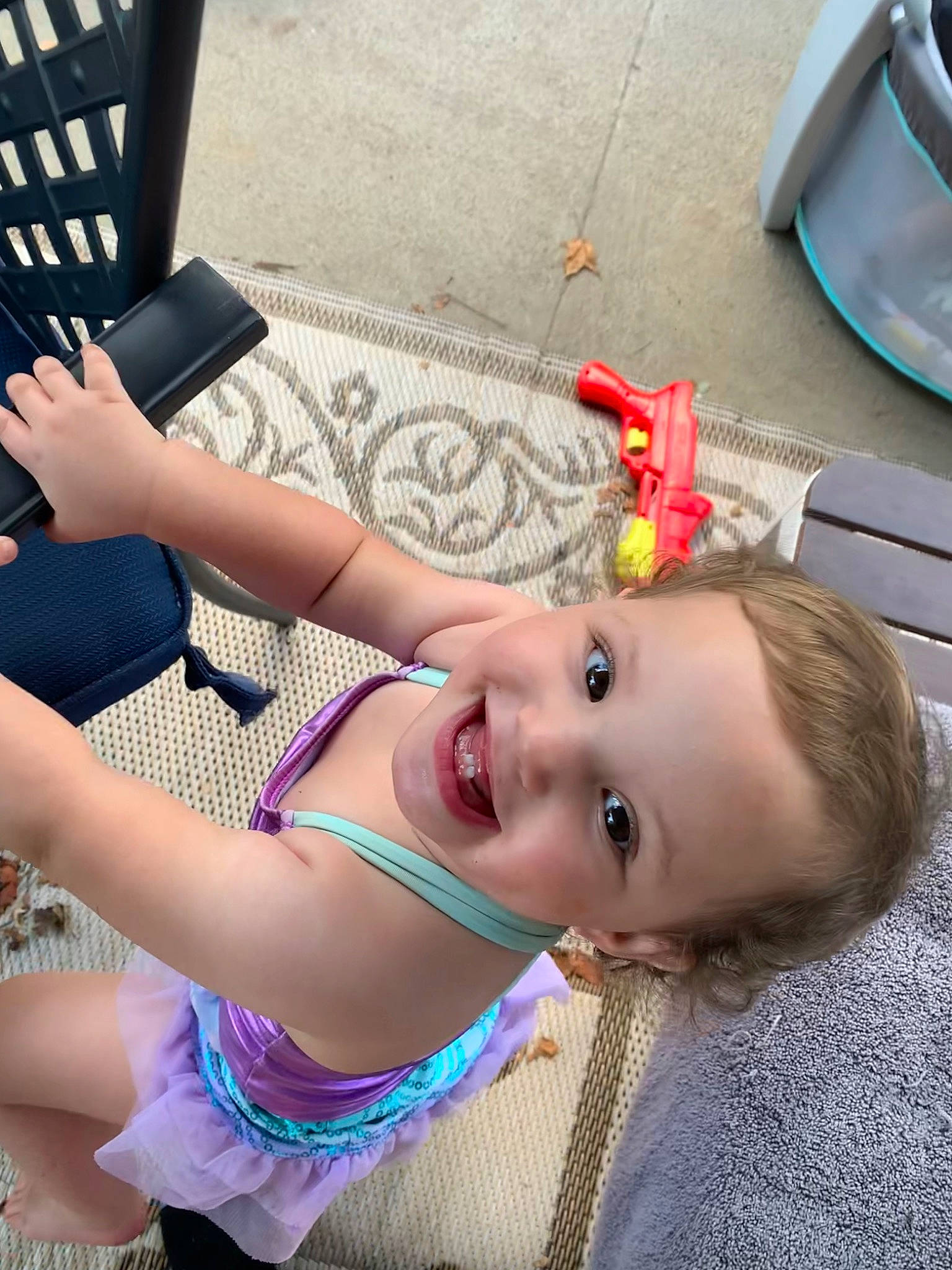 Nyomi joined the competition — help win amazing prizes! chest, child, cool, eyelash, face, fun, hairstyle, happy, human_leg, joy, leisure, lip, mouth, pattern, person, pink, sitting, skin, smile, thigh