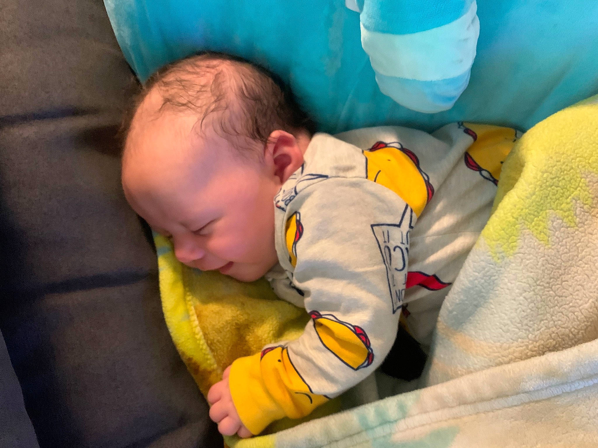 Jiovanni is registered to the contest to win money with this photo: baby, baby_products, baby_toddler_clothing, bedtime, cheek, child, comfort, fun, grass, happy, head, leisure, linens, nap, person, room, sitting, sleep, toddler