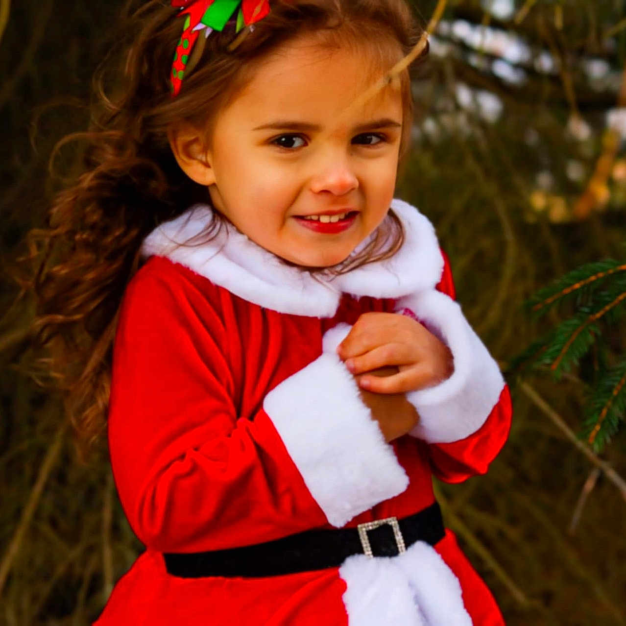 Avyahna is registered to the contest to win money with this photo: baby, babylaughing, bodypart, child, clothing, coat, face, female, girl, happy, head, jacket, mouth, person, photography, plant, portrait, smile, teeth, tree