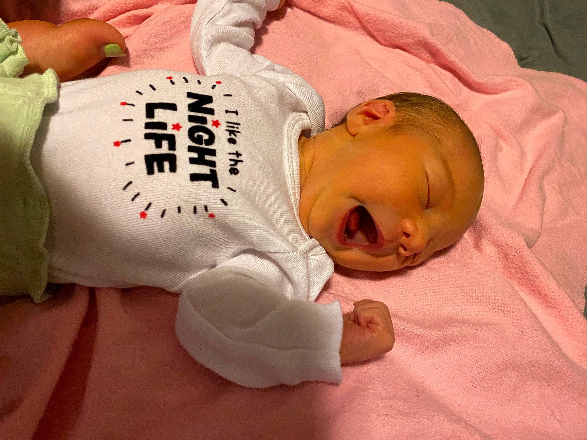 Vyolet Mays joined the competition — help win amazing prizes! arm, baby, baby_products, baby_sleeping, baby_toddler_clothing, bedtime, cheek, child, comfort, elbow, finger, font, hand, head, linens, nap, person, room, sleeve, toddler