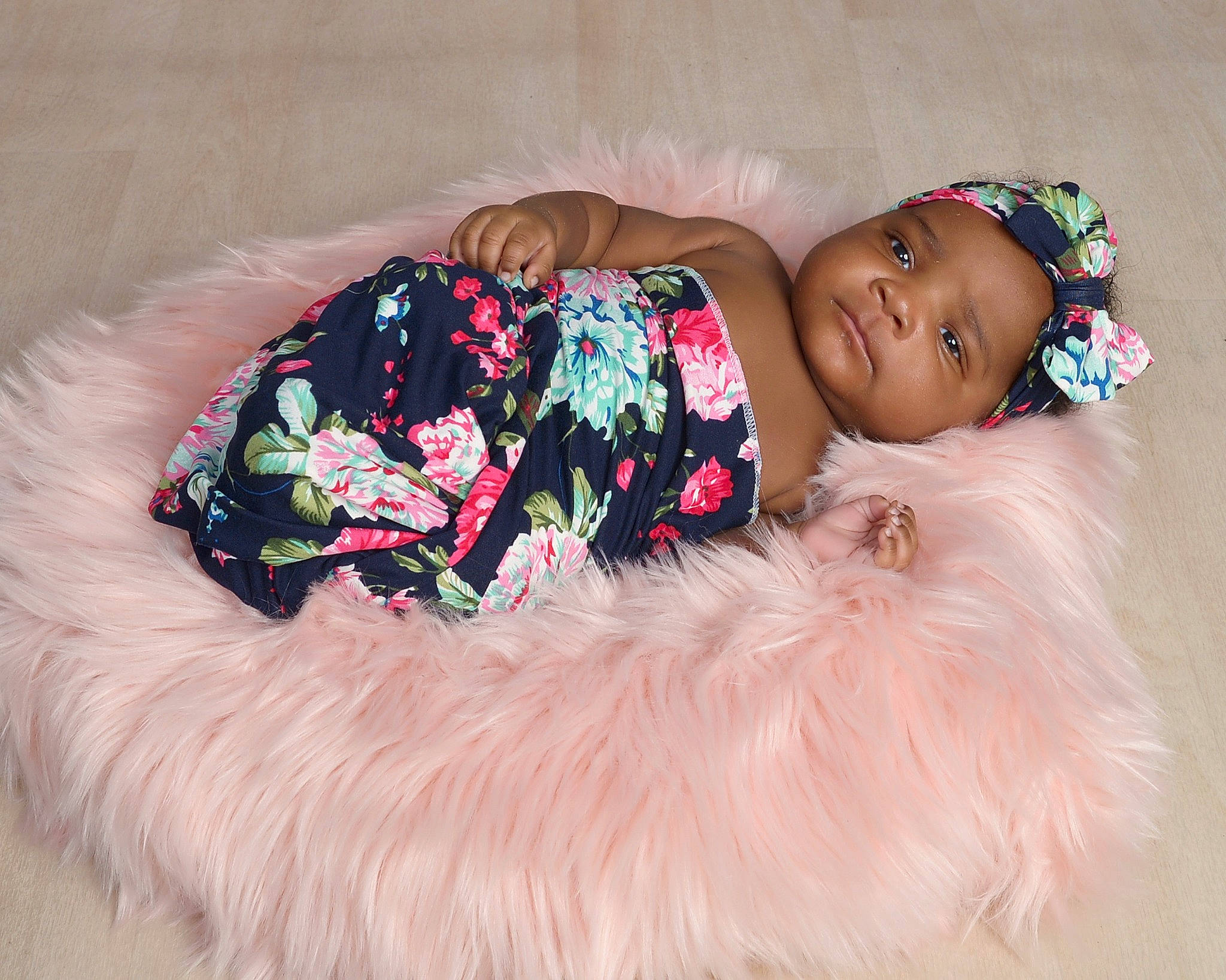 Asia joined the competition — help win amazing prizes! baby, child, costume, fur, hair_accessory, headband, headgear, person, pink, textile, toddler