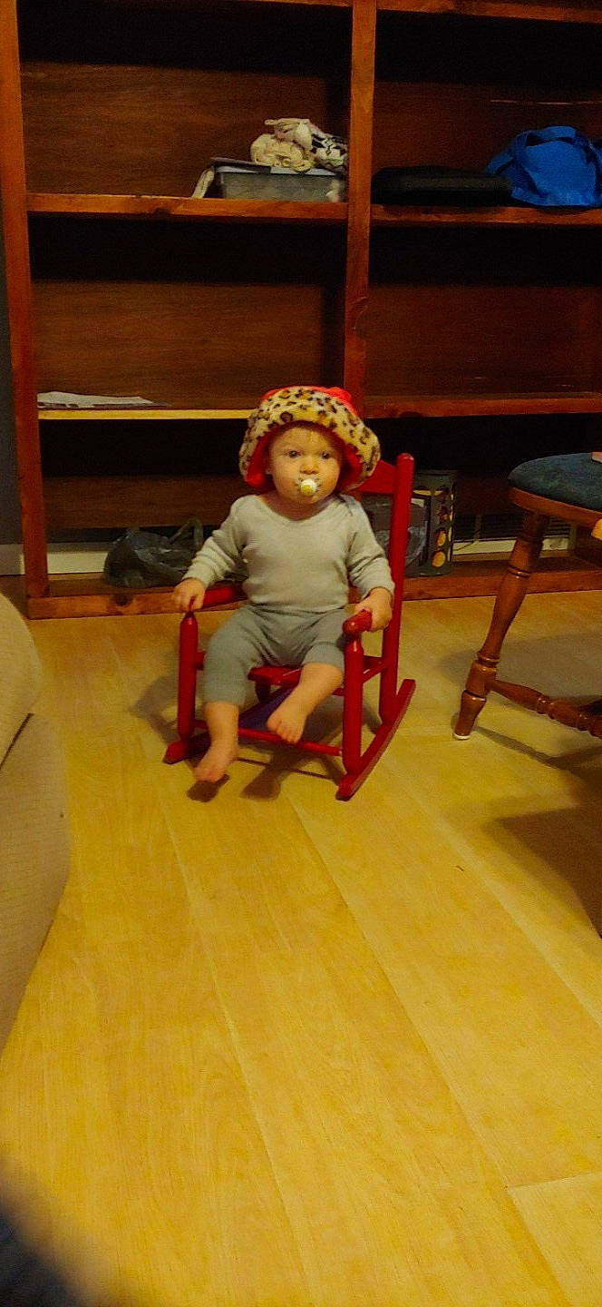 Brantlee joined the competition — help win amazing prizes! chair, child, floor, flooring, fun, furniture, hardwood, person, play, product, sitting, table, toddler, toy, wood, wood_flooring