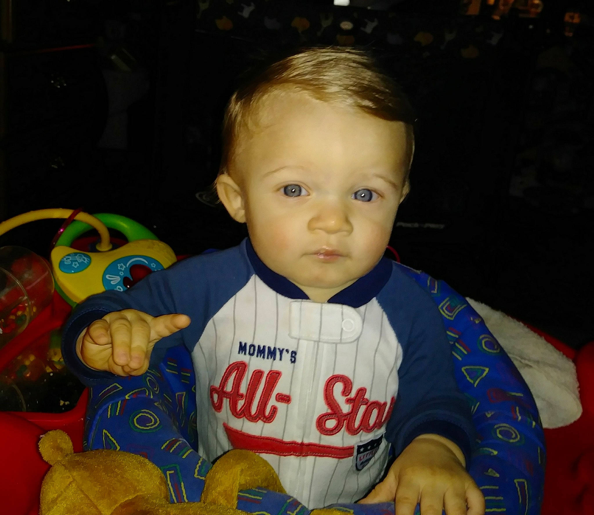 Brantlee is registered to the contest to win money with this photo: boy, cheek, child, cool, eye, face, fun, head, infant, person, play, product, skin, smile, toddler, toy