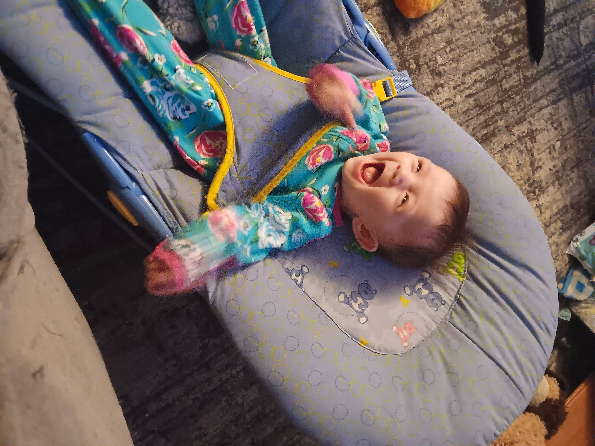 Nicole is registered to the contest to win money with this photo: baby, child, fashion_accessory, fun, happy, leisure, pattern, person, road, sitting, street, toddler, tradition, tree, vacation, visual_arts