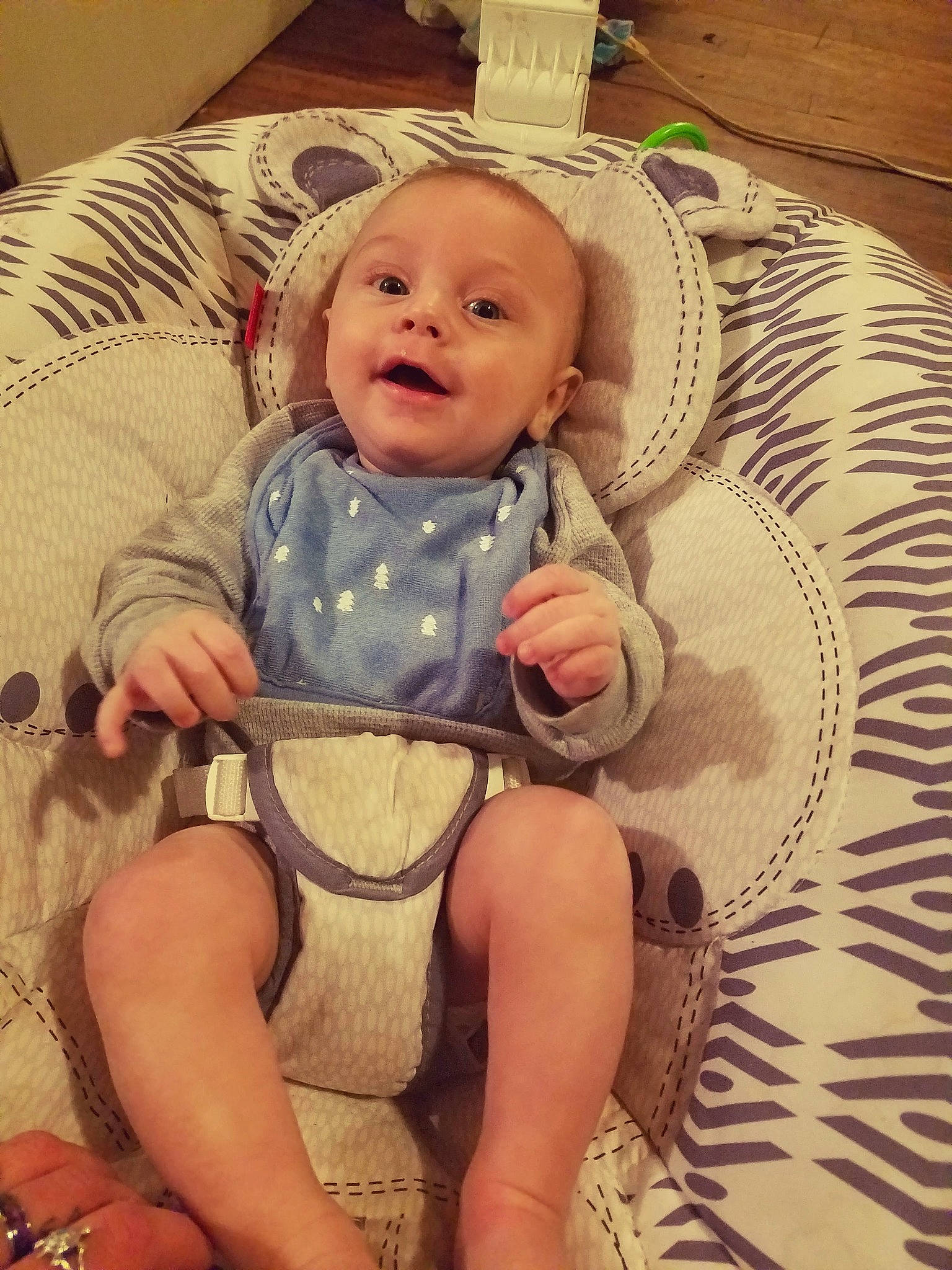 Dennis is registered to the contest to win money with this photo: baby, baby_safety, baby_sleeping, baby_toddler_clothing, cheek, comfort, cool, eye, facial_expression, happy, head, human_body, leg, mouth, organ, person, product, skin, smile, thigh