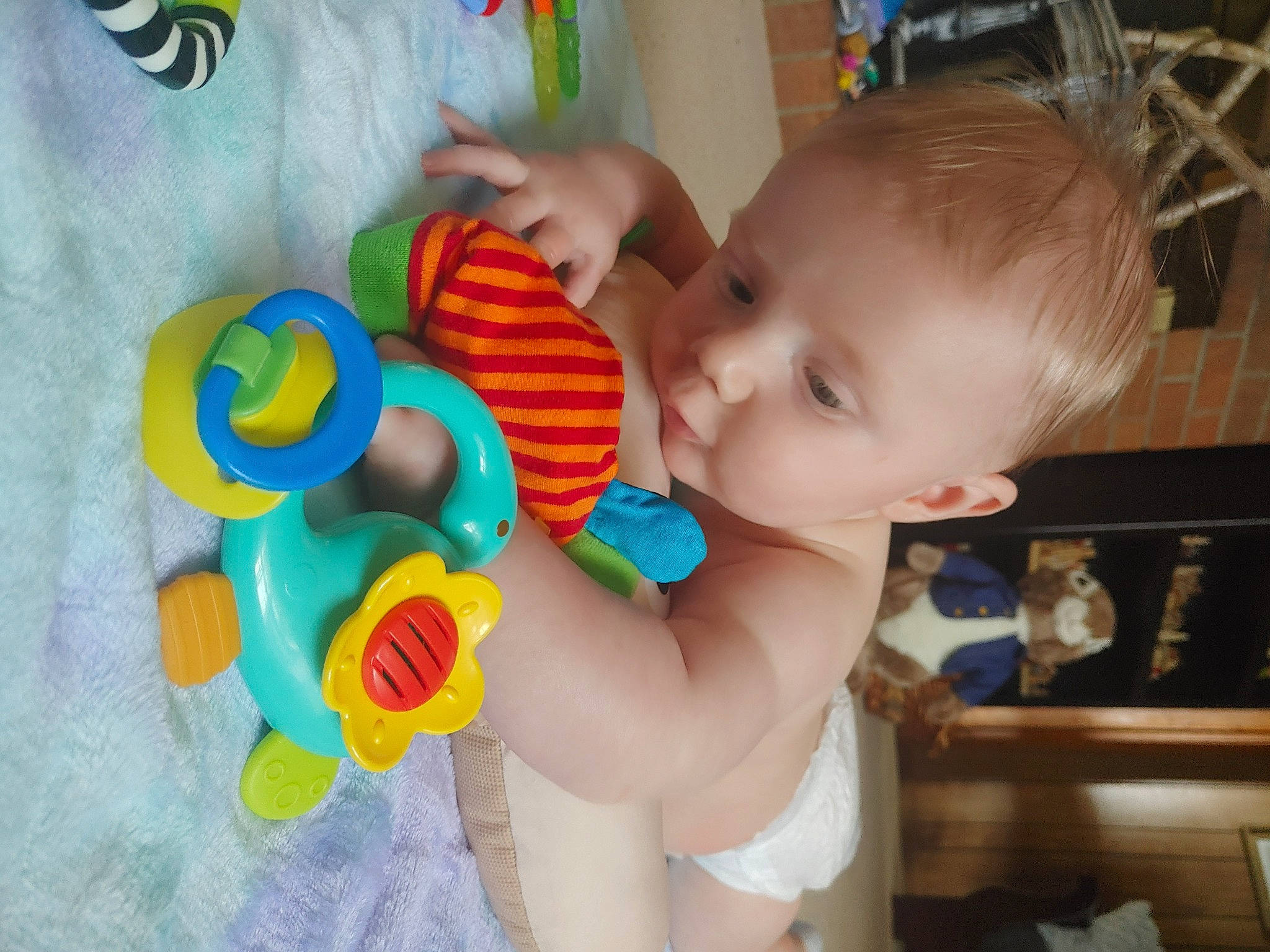 Zacchaeus joined the competition — help win amazing prizes! baby, baby_playing_with_toys, baby_products, baby_toddler_clothing, cheek, chest, child, eye, finger, fun, happy, iris, mouth, nail, person, skin, smile, toddler, toy, trunk