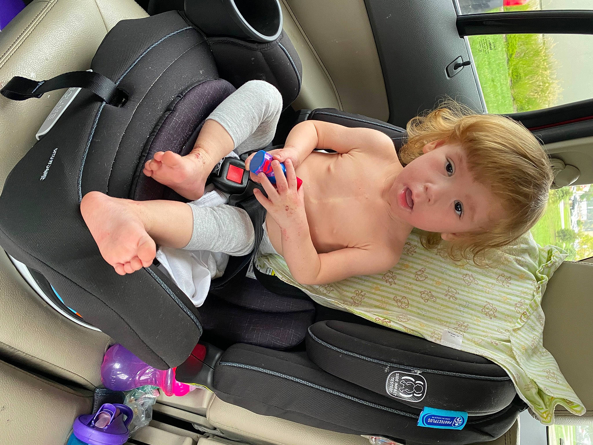 Jocelyn joined the competition — help win amazing prizes! auto_part, automotive_design, automotive_exterior, baby, baby_carriage, baby_in_car_seat, baby_products, car, car_seat, car_seat_cover, comfort, facial_expression, finger, hand, head_restraint, motor_vehicle, person, seat_belt, toddler, vehicle