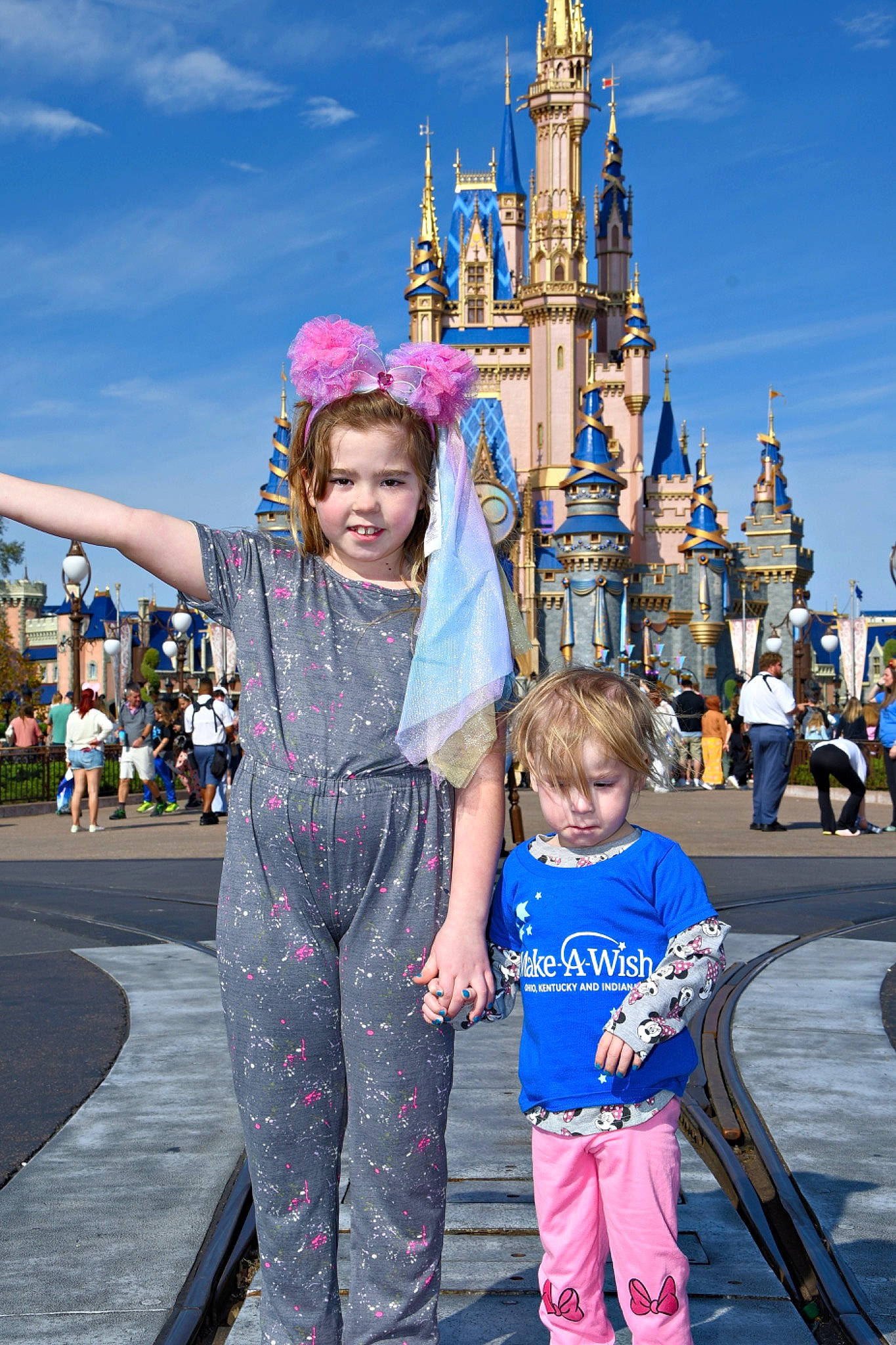 Jocelyn joined the competition — help win amazing prizes! blue, cloud, daytime, event, fun, gesture, happy, joy, landmark, leisure, people, person, photograph, recreation, sky, smile, summer, toddler, travel, walt_disney_world