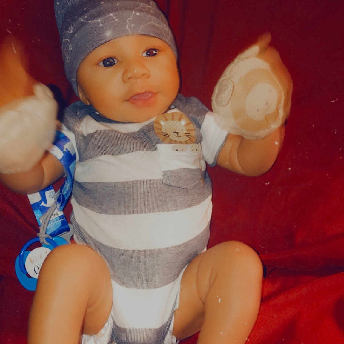 Tamaris joined the competition — help win amazing prizes! baby, baby_toddler_clothing, cap, cheek, child, doll, eye, fun, hat, head, headgear, human_body, iris, lap, pink, skin, textile, thumb, toddler, toy
