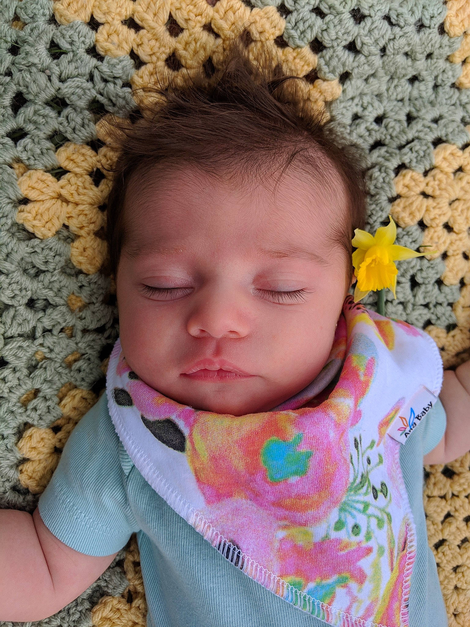 Ella Jean joined the competition — help win amazing prizes! baby, cheek, child, chin, close_up, crochet, face, forehead, head, headgear, knitting, lip, nose, pattern, person, pink, skin, toddler, wool