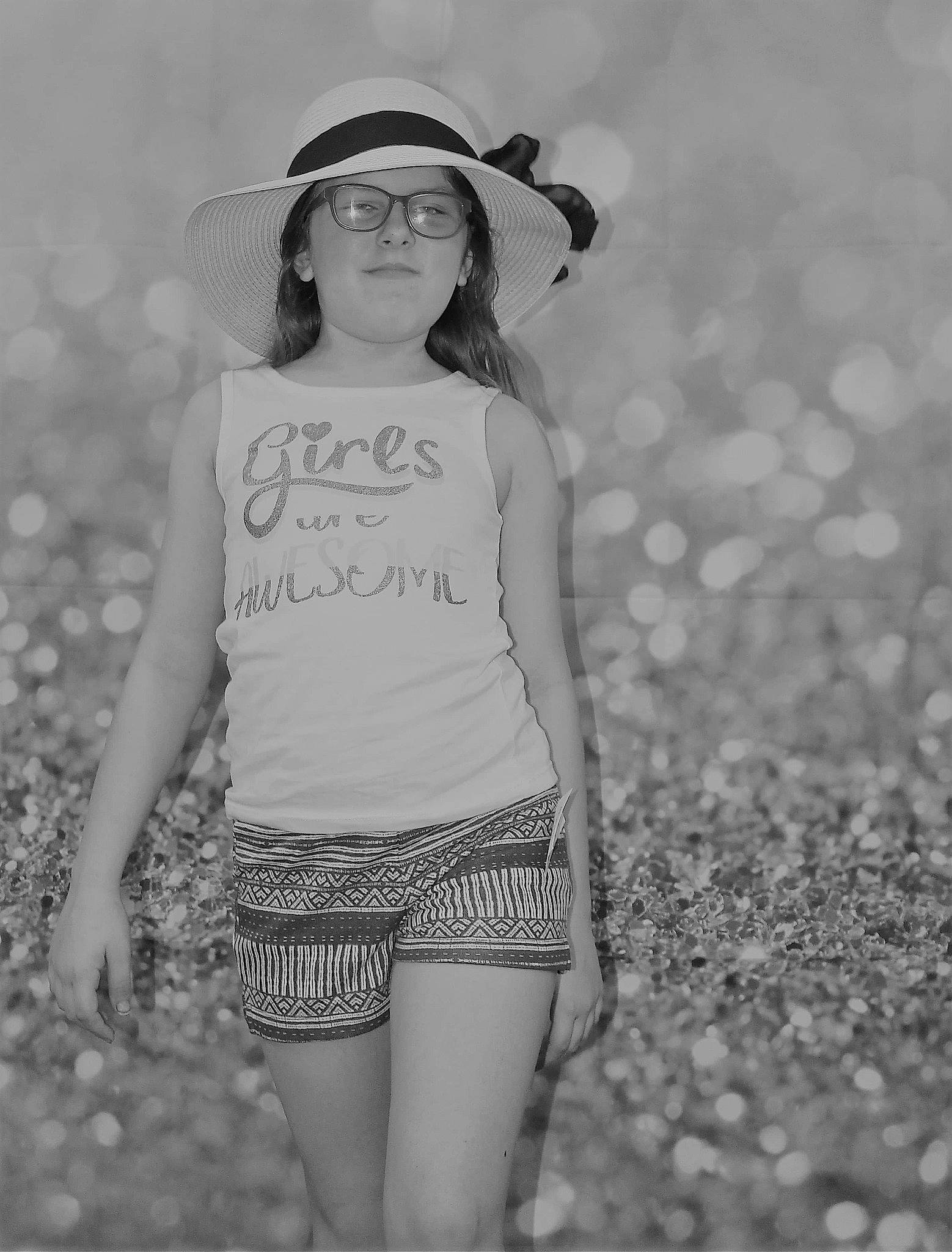 Hayley joined the competition — help win amazing prizes! arm, clothing, eye, flash_photography, hair, hand, happy, hat, headwear, human, human_body, leg, people_in_nature, person, shorts, shoulder, smile, standing, style, t_shirt