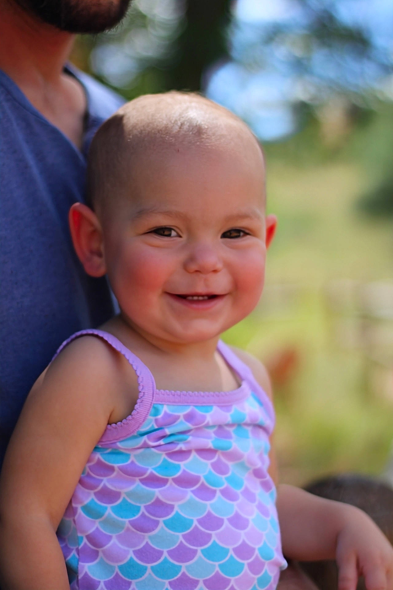 Averie joined the competition — help win amazing prizes! azure, baby, baby_toddler_clothing, blond, child, electric_blue, fun, grass, happy, iris, joy, leisure, magenta, pattern, person, shoulder, skin, smile, summer, t_shirt