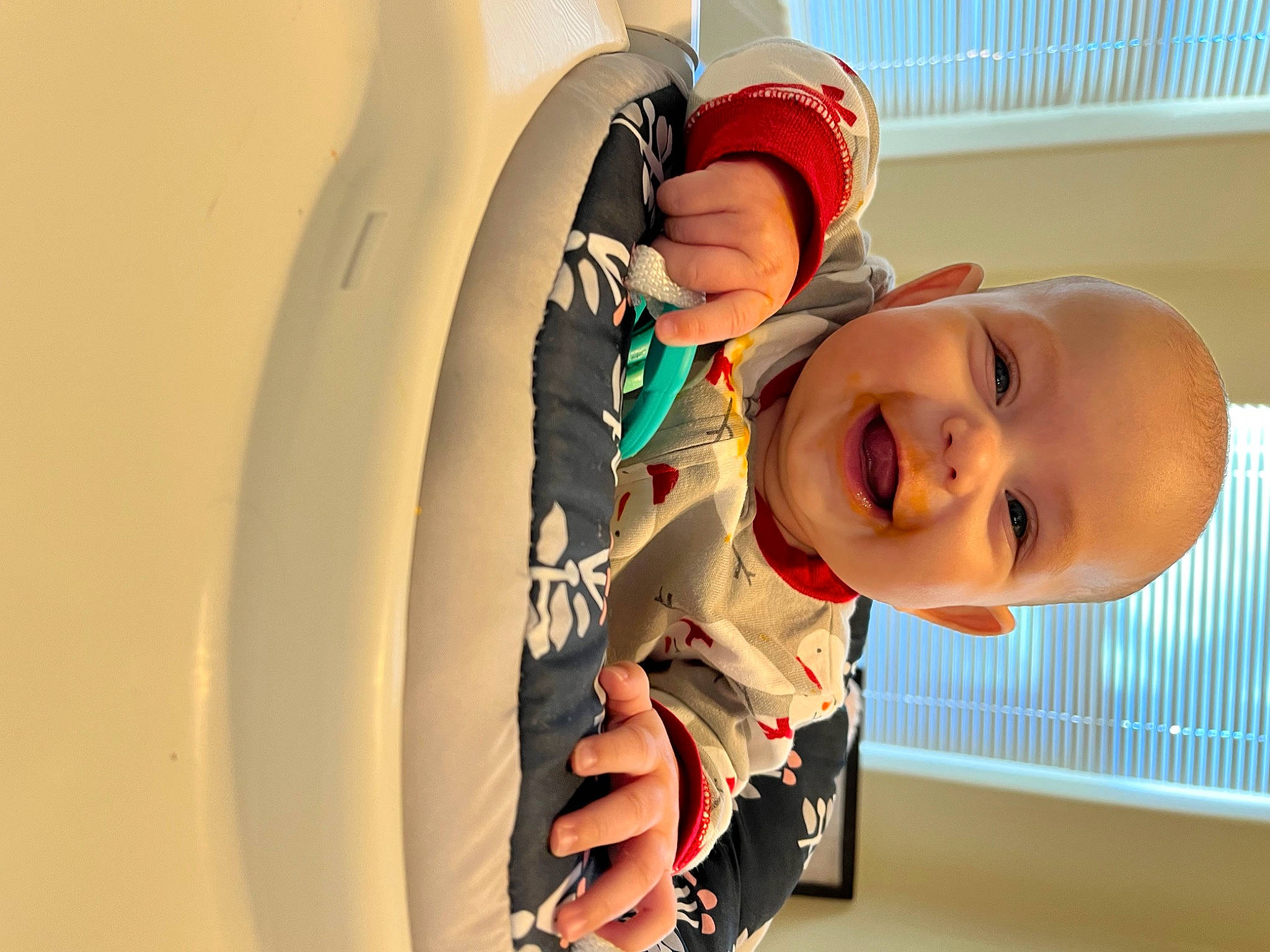 Averie joined the competition — help win amazing prizes! baby, baby_laughing, baby_products, baby_toddler_clothing, cap, child, circle, comfort, fashion_accessory, fun, happy, hat, laugh, mouth, nose, person, personal_protective_equipment, room, smile, toddler