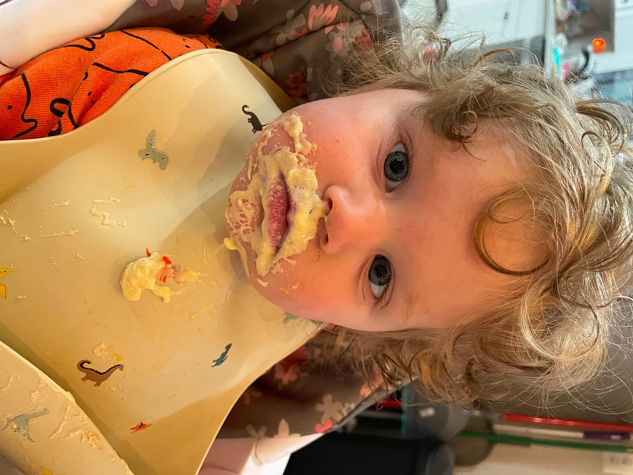 Livia is registered to the contest to win money with this photo: art, cheek, child, comfort_food, eye, eyelash, food, fun, hairstyle, happy, headgear, jaw, lip, mouth, nose, person, skin, sweetness, toddler, toy