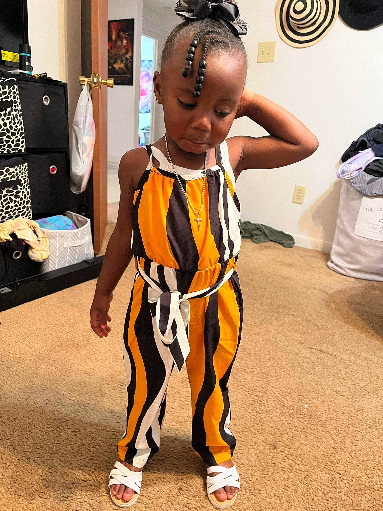 Amayah joined the competition — help win amazing prizes! animation, art, chest, child, costume, costume_design, event, eyewear, fashion_accessory, fashion_design, fictional_character, flooring, fur, jewellery, necklace, person, personal_protective_equipment, room, sportswear, t_shirt