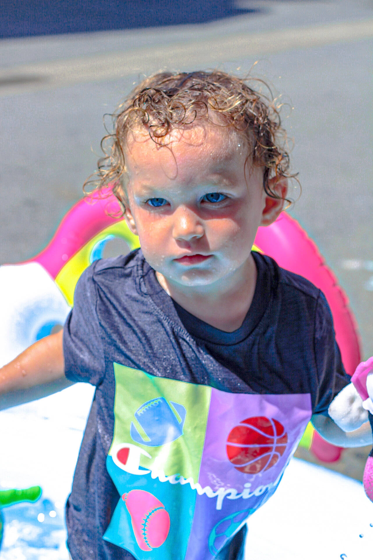 John joined the competition — help win amazing prizes! child, competition_event, endurance_sports, event, eye, fun, grass, happy, holiday, leisure, people, person, personal_protective_equipment, play, recreation, running, summer, t_shirt, toddler, vacation