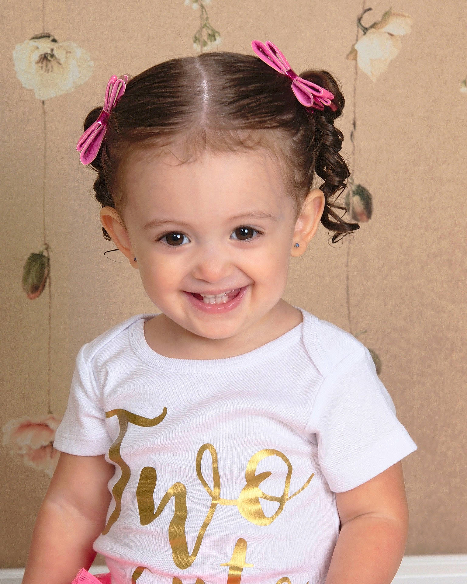 Emiliana joined the competition — help win amazing prizes! cheek, child, child_model, ear, fashion_accessory, girl, hair_accessory, hairstyle, happiness, headband, headgear, headpiece, infant, joy, person, pink, smile, toddler