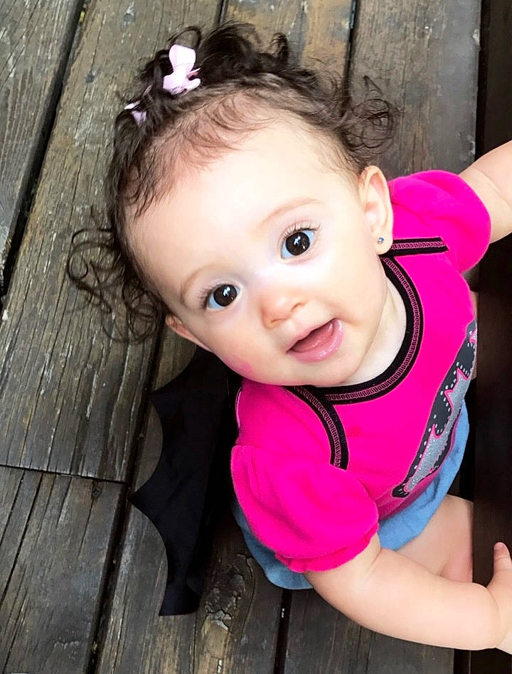 Emiliana joined the competition — help win amazing prizes! brown_hair, cheek, child, child_model, ear, eye, girl, hairstyle, happiness, person, pink, portrait_photography, product, skin, smile, toddler