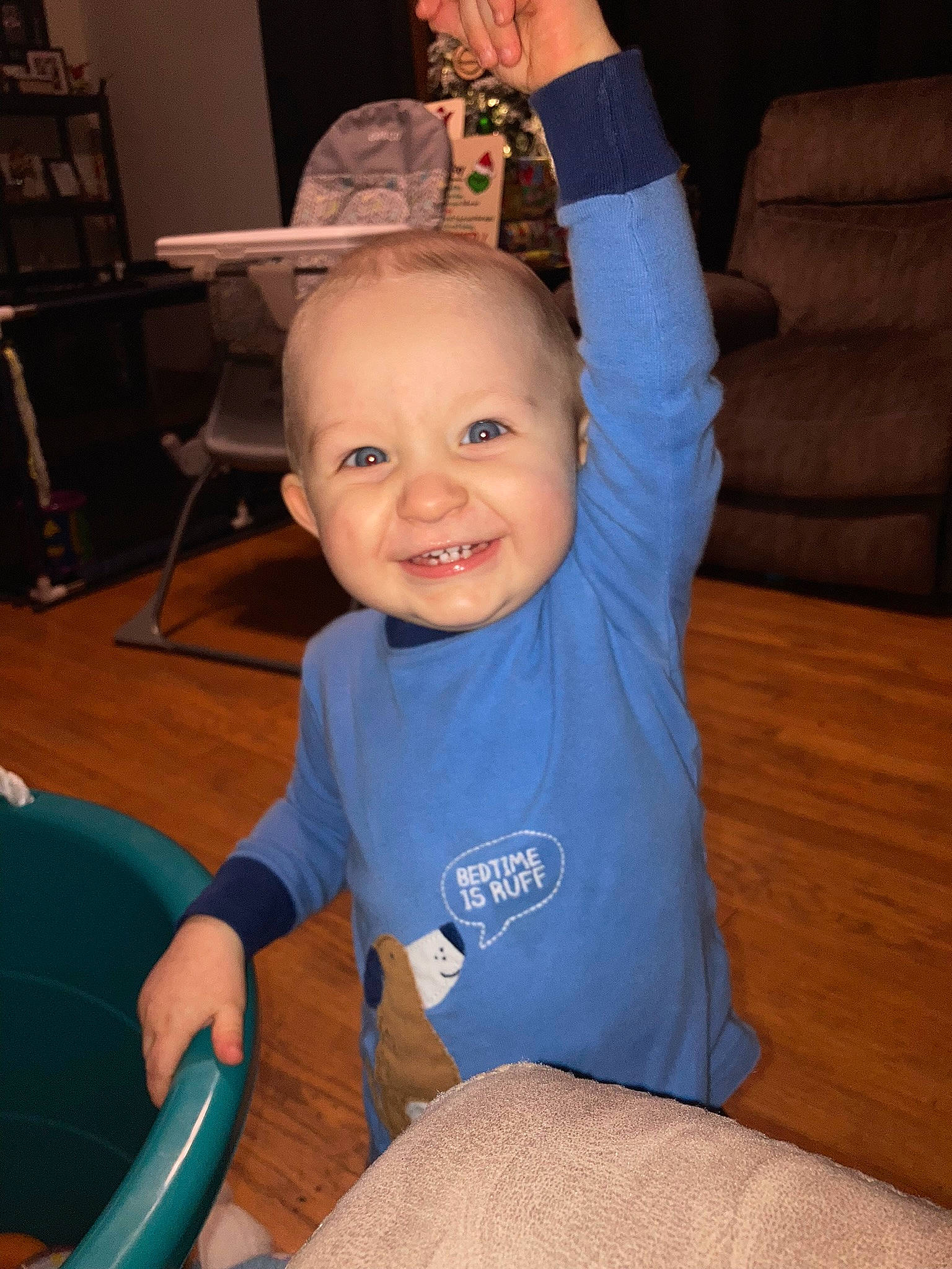 Connor joined the competition — help win amazing prizes! baby, baby_toddler_clothing, chair, cheek, comfort, eye, finger, flooring, fun, gesture, happy, head, mammal, organ, person, product, skin, smile, t_shirt, thumb