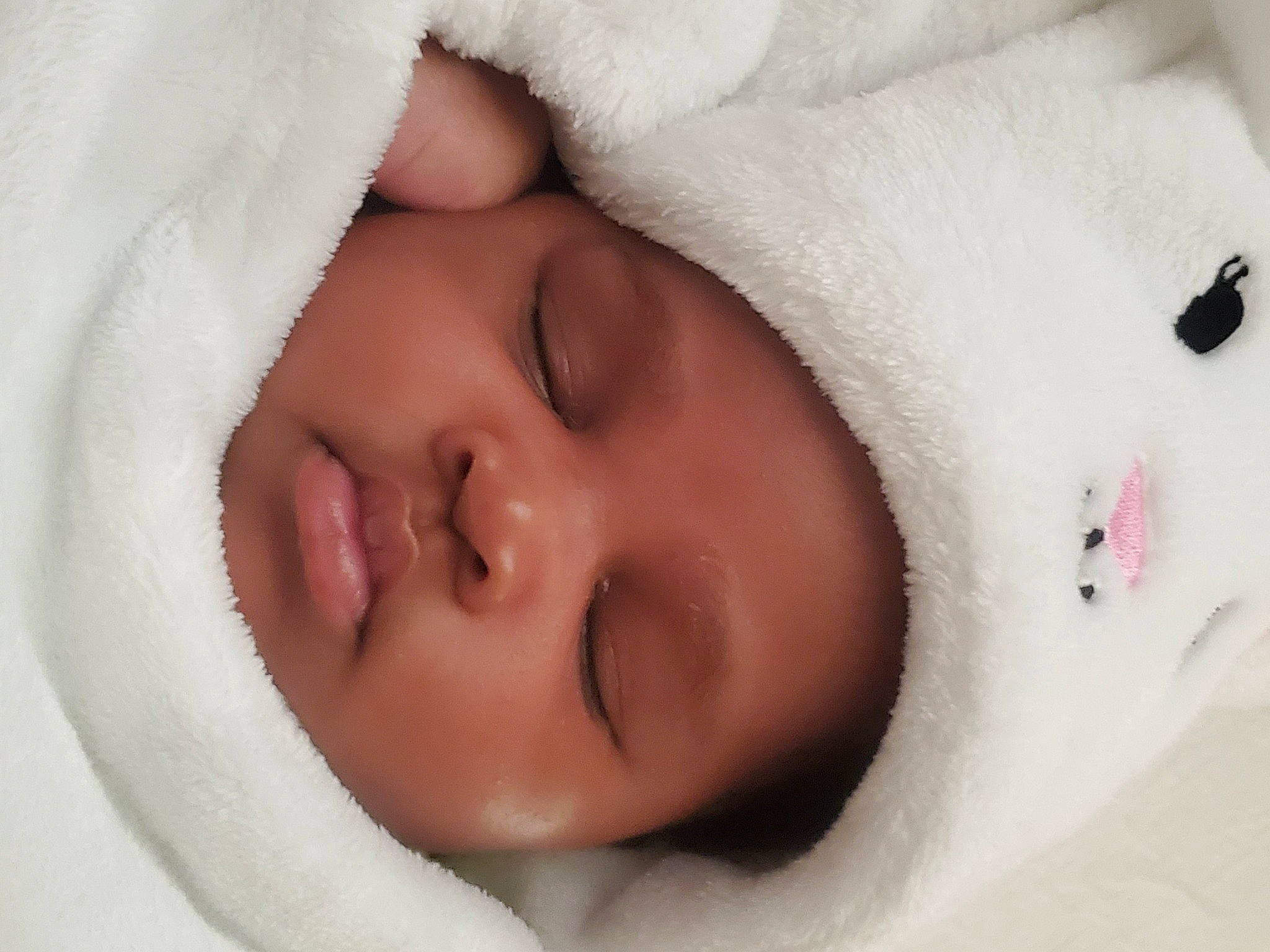 Danica joined the competition — help win amazing prizes! baby, baby_sleeping, beauty, bedtime, cheek, child, close_up, ear, eye, eyebrow, eyelash, face, head, headwear, lip, mouth, nose, person, product, skin