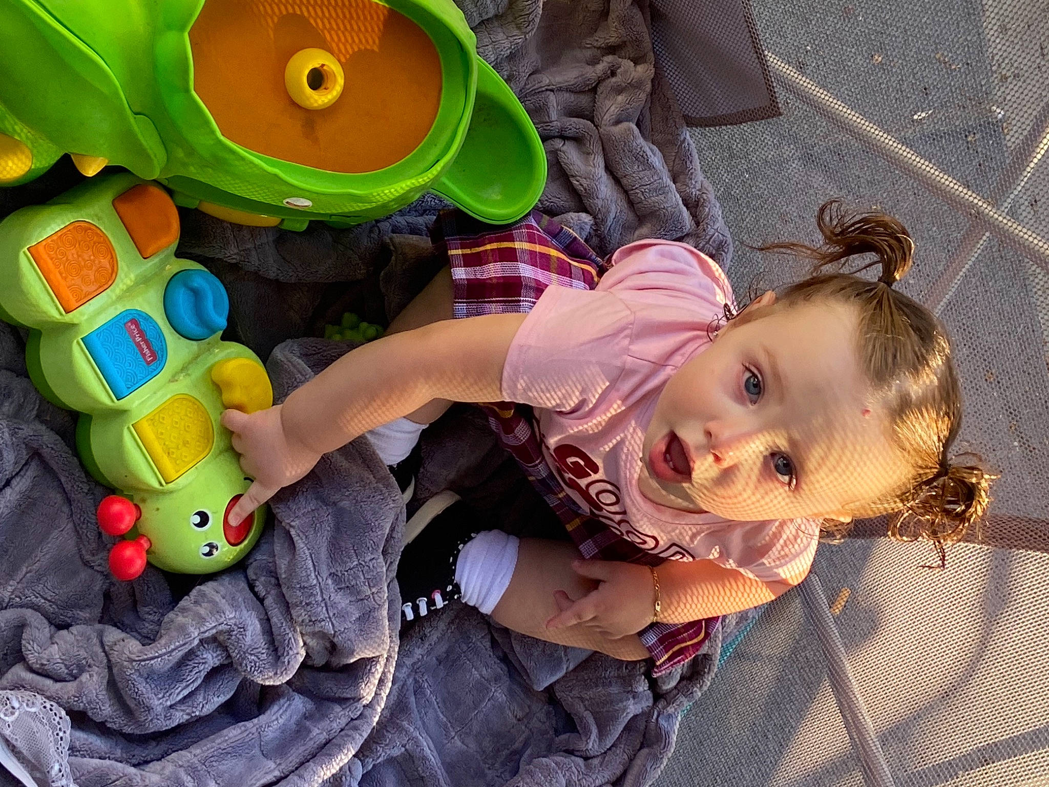 Genesis joined the competition — help win amazing prizes! baby, baby_playing_with_toys, baby_products, baby_toddler_clothing, baby_toys, child, fun, grass, happy, leisure, pattern, person, plant, plastic, play, recreation, sitting, smile, surprise, toddler