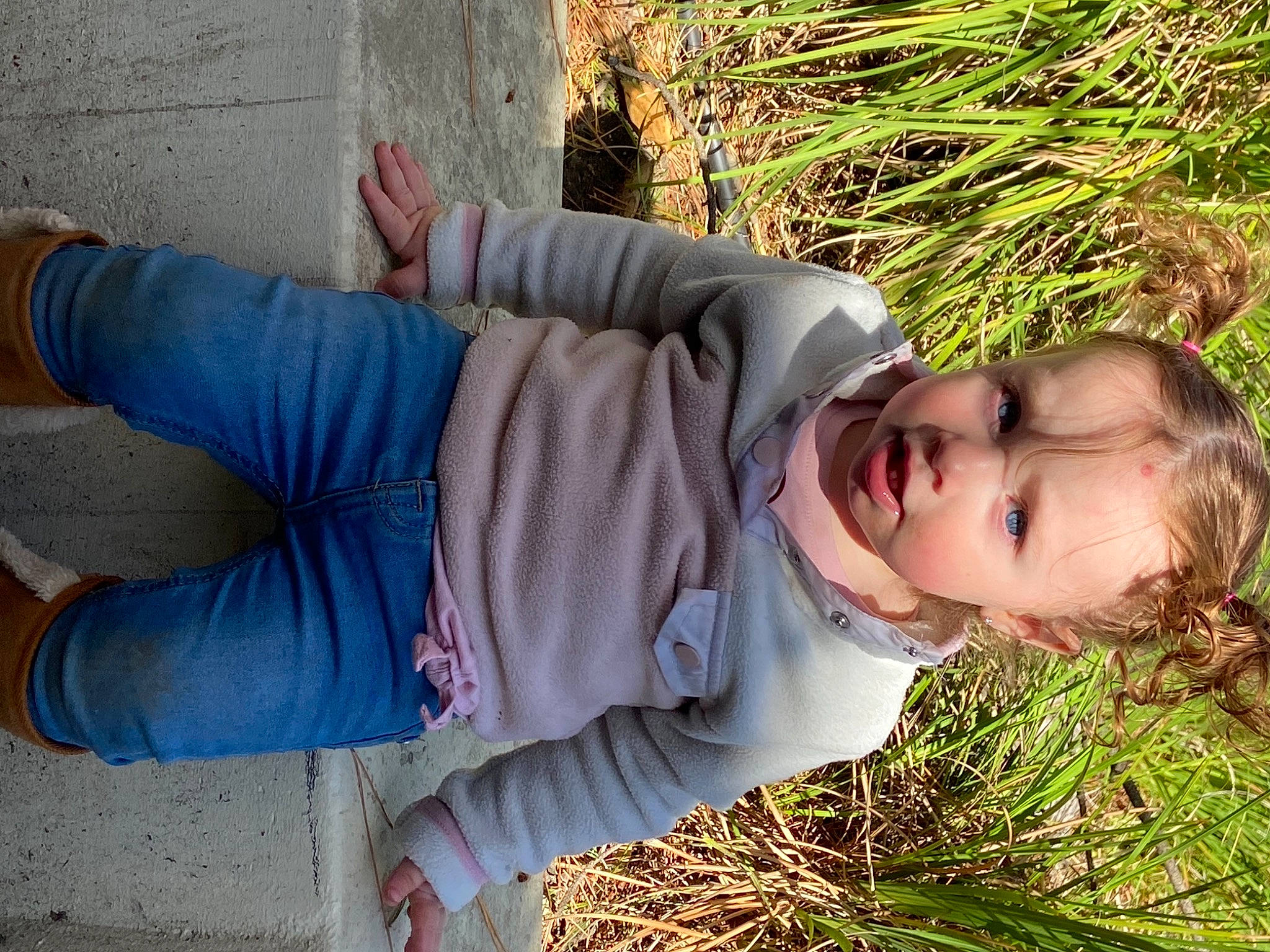 Genesis joined the competition — help win amazing prizes! adaptation, baby, baby_toddler_clothing, child, denim, grass, grassland, hand, happy, human_body, leisure, people, people_in_nature, person, plant, sitting, skin, soil, toddler, tree