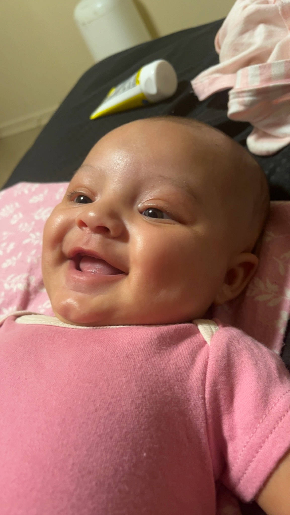 Avani joined the competition — help win amazing prizes! baby, cheek, chin, ear, eye, eyebrow, eyelash, face, finger, hairstyle, happy, head, iris, lip, mouth, nose, person, pink, skin, smile