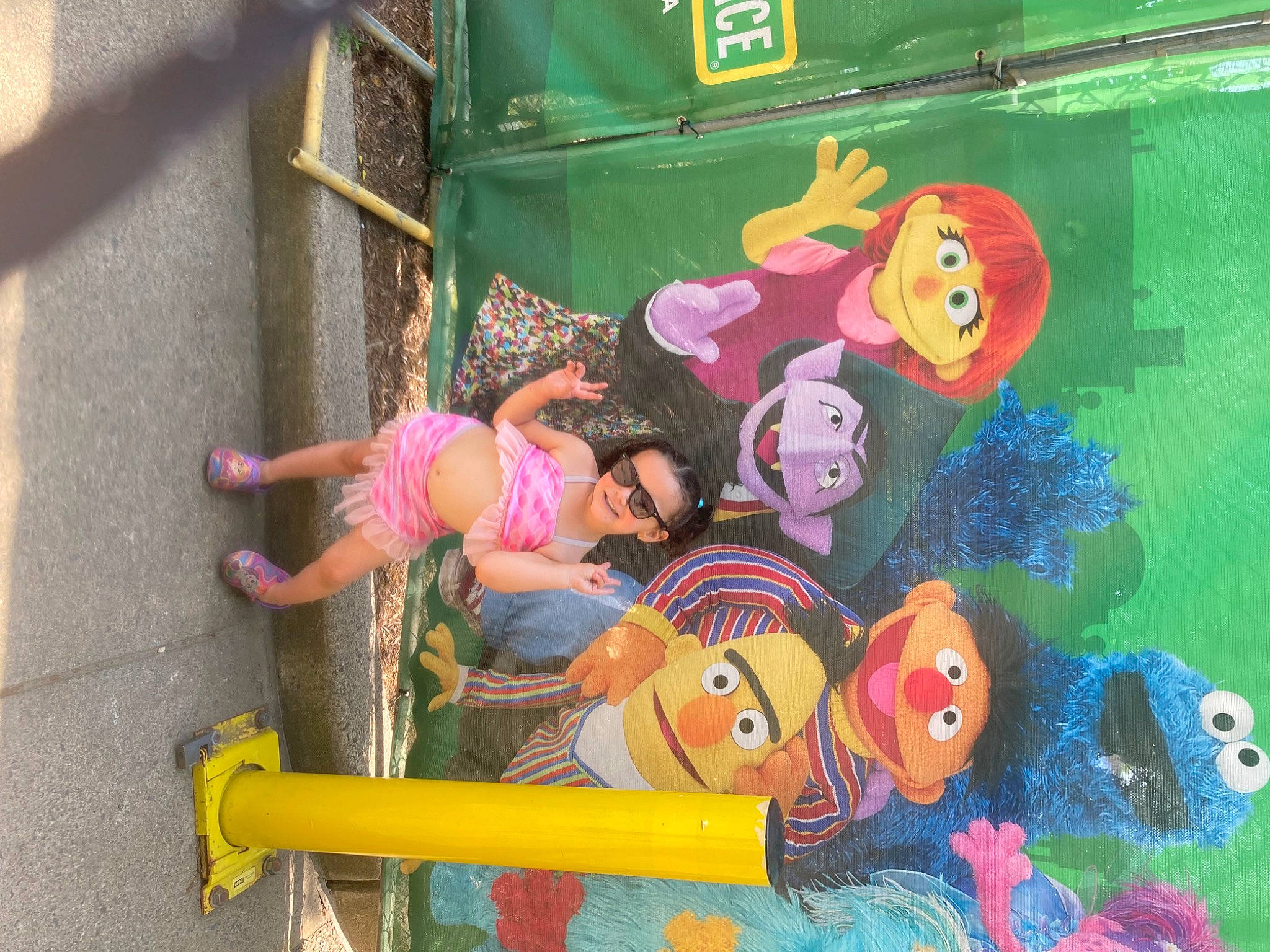 Amalía joined the competition — help win amazing prizes! animation, art, fun, green, hat, joy, leisure, magenta, musical_instrument, person, pink, plastic, public_space, snapshot, textile, toy, visual_arts