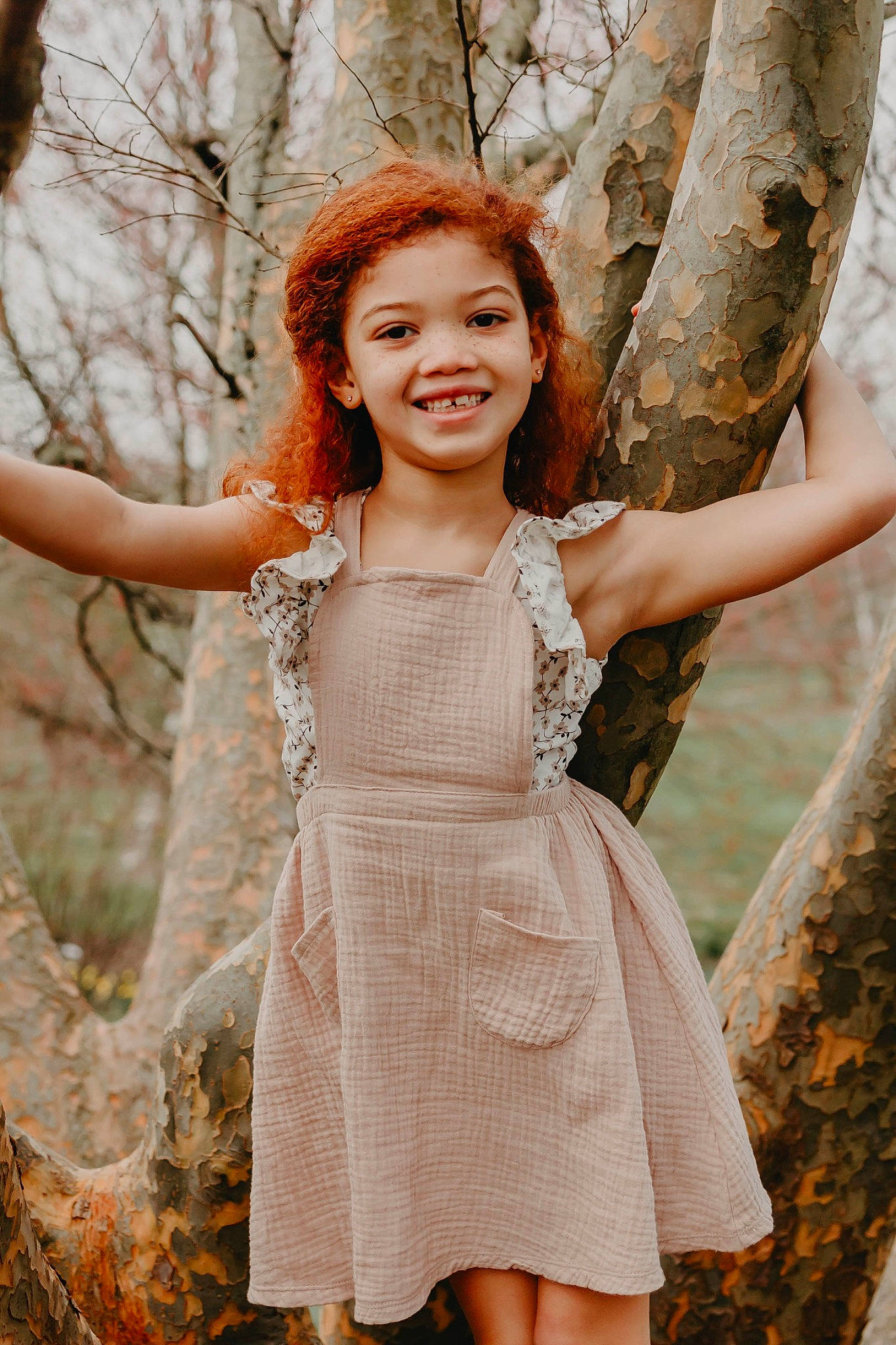Avaree is registered to the contest to win money with this photo: beauty, branch, brown_hair, child, child_model, dress, fashion, joy, leaf, long_hair, people, people_in_nature, person, photo_shoot, photography, plant, smile, spring, sunlight, tree
