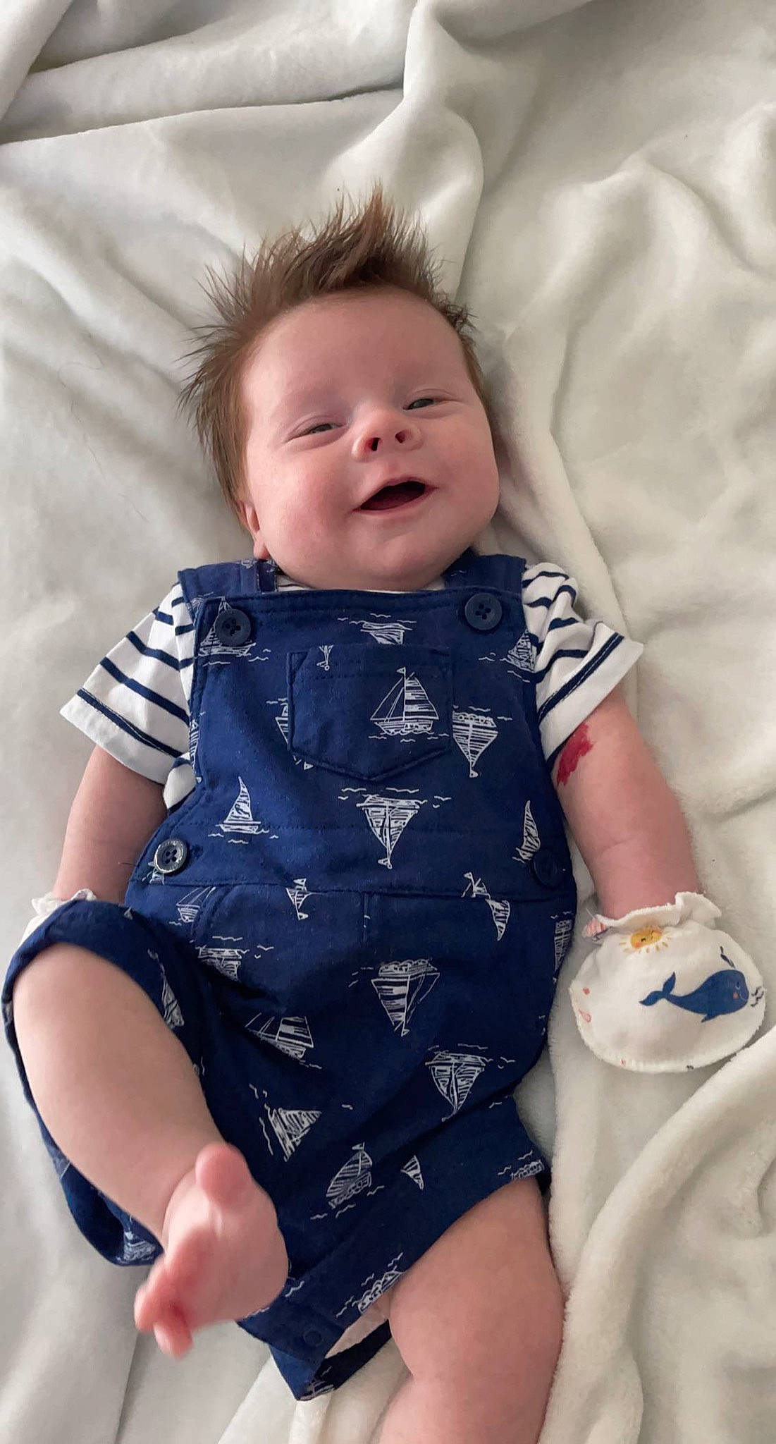 Maddox joined the competition — help win amazing prizes! baby_toddler_clothing, cheek, child, collar, elbow, electric_blue, eye, face, finger, happy, human_leg, organ, pattern, person, product, shoulder, skin, sleeve, textile, thigh